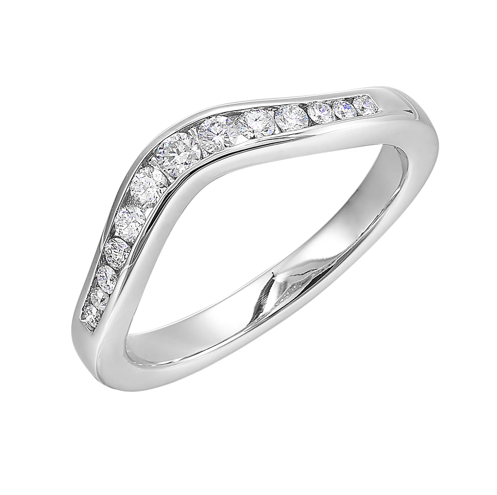 14Kt White Gold Diamond 1/4Ctw Ring view 2