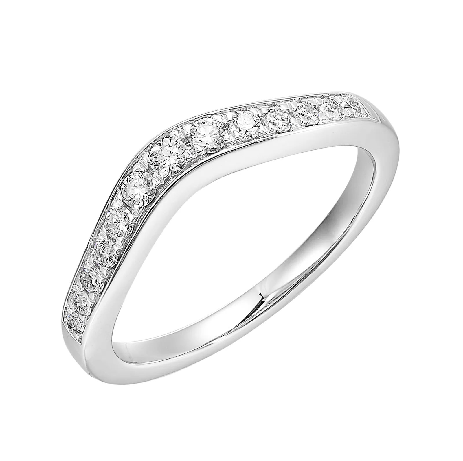 14Kt White Gold Diamond 1/4Ctw Ring view 2