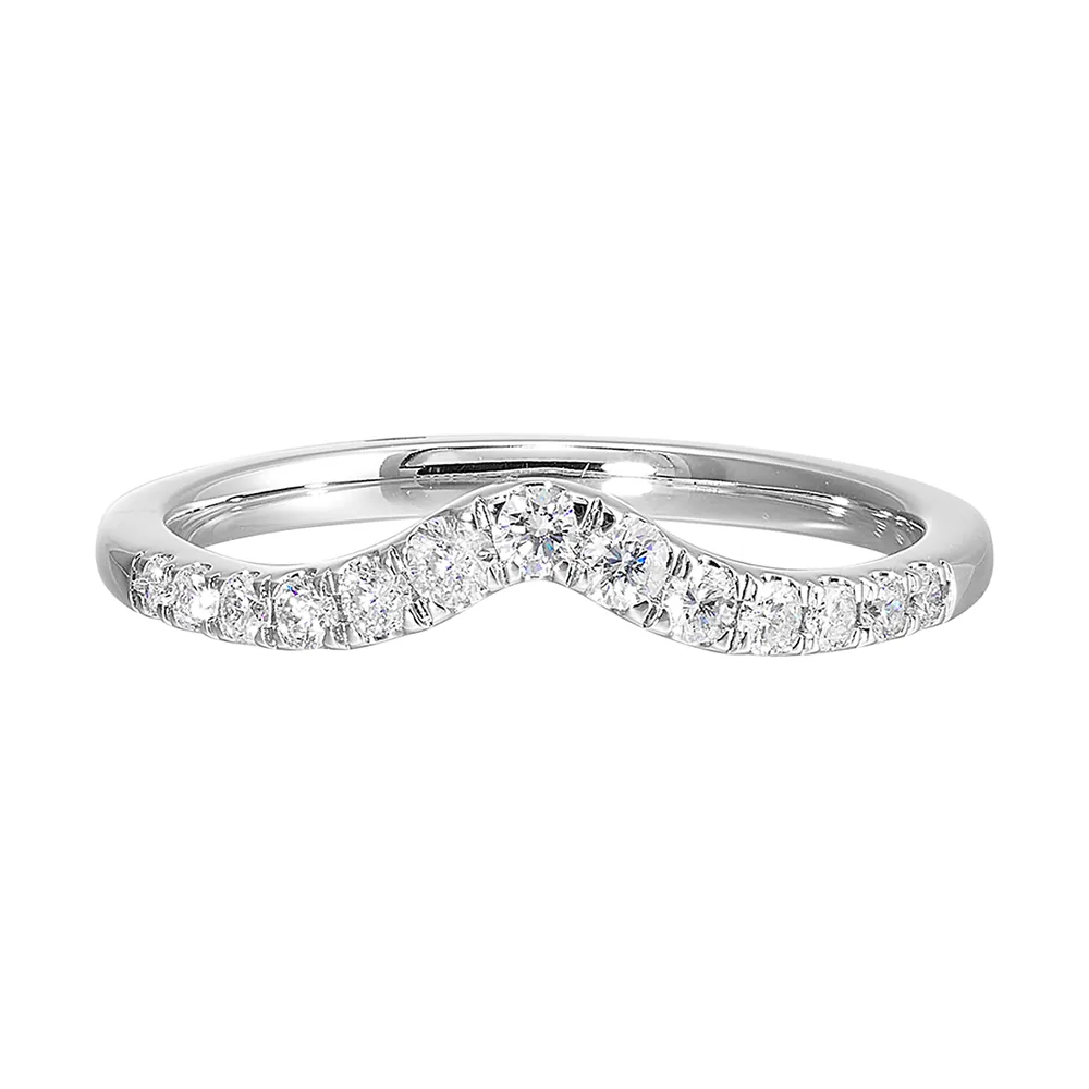 14Kt White Gold Diamond 1/4Ctw Ring view 3