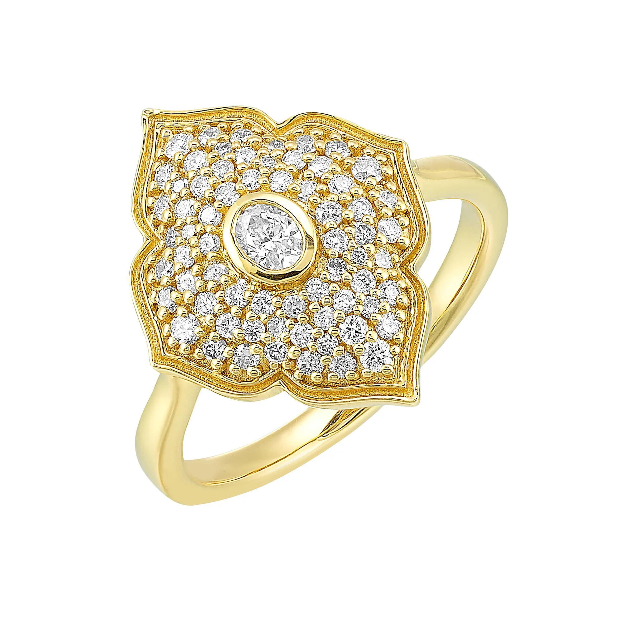 14Kt Yellow Gold Diamond 1/2Ctw Ring view 2