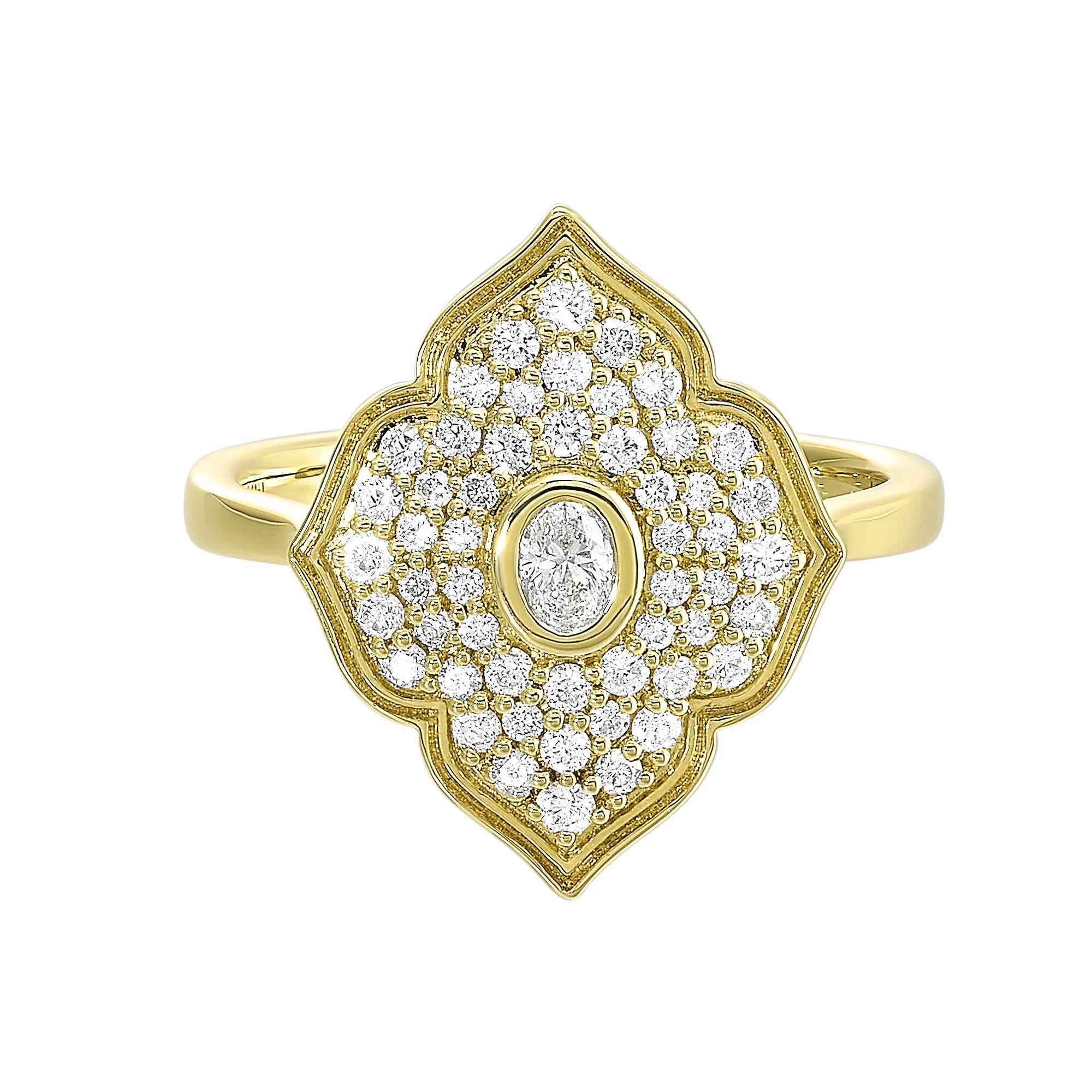 14Kt Yellow Gold Diamond 1/2Ctw Ring