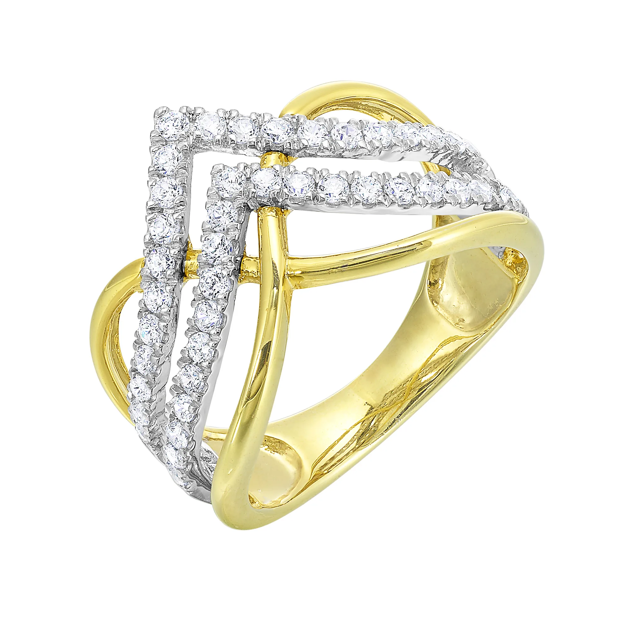 10Kt Yellow Gold Diamond 1/2Ctw Ring view 2