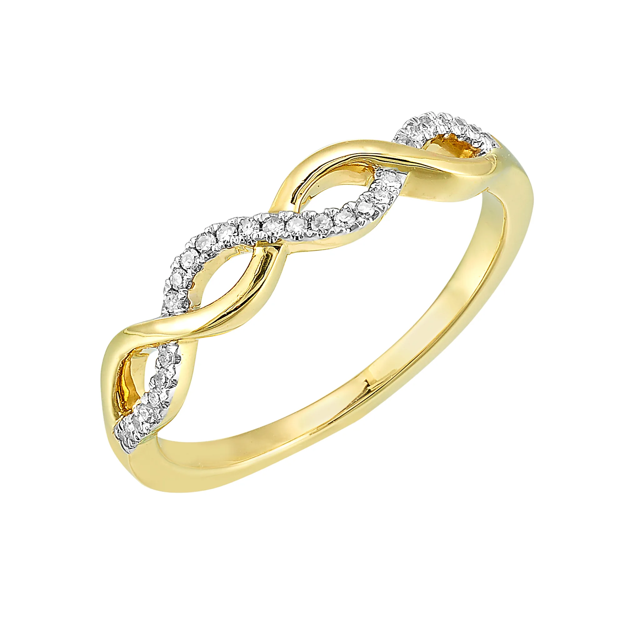 10Kt Yellow Gold Diamond 1/10Ctw Ring