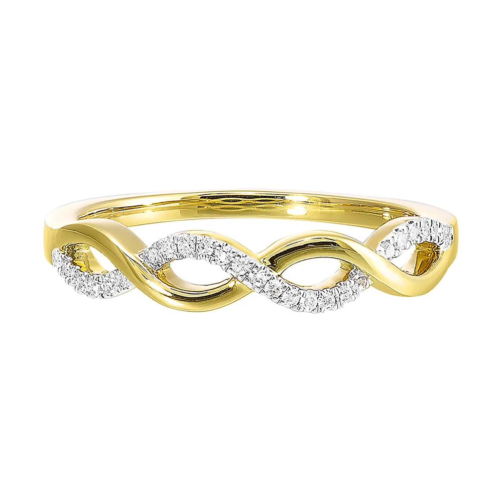 10Kt Yellow Gold Diamond 1/10Ctw Ring view 2