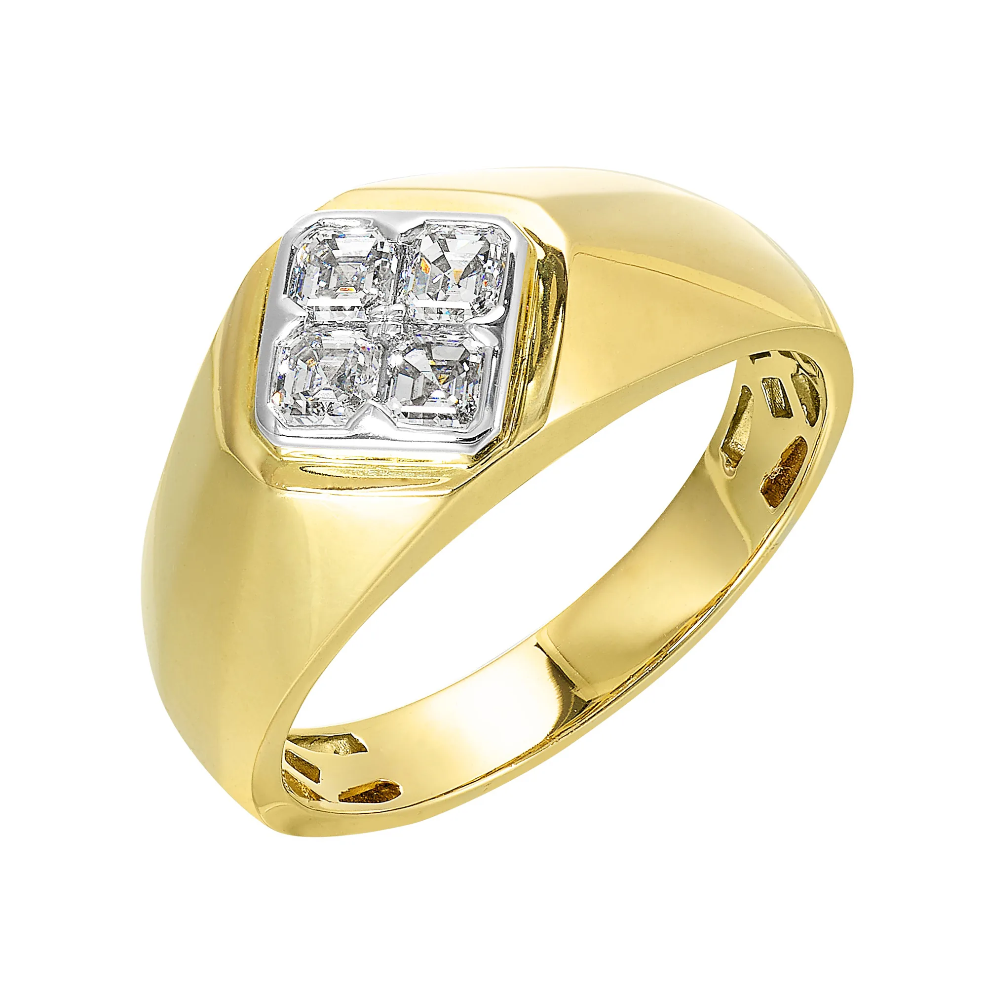 14Kt Yellow Gold Diamond 3/4Ctw Ring view 2