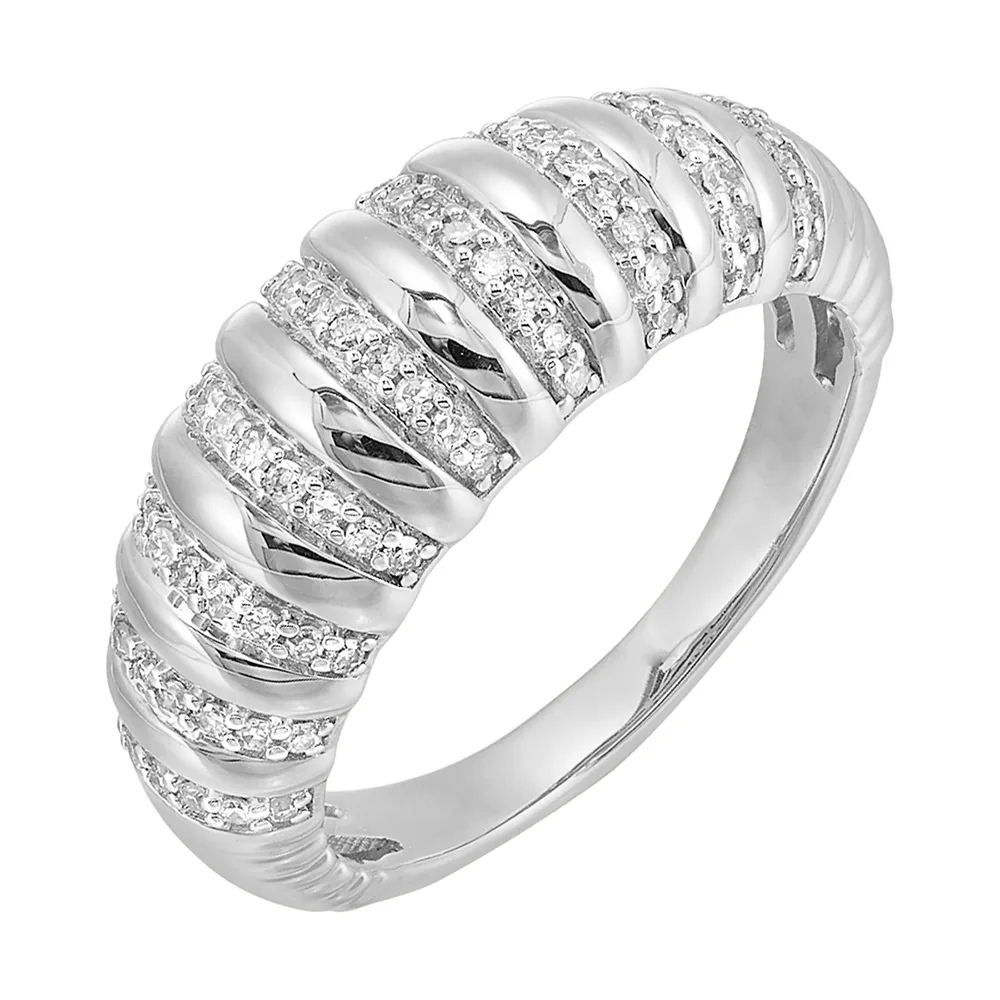 10Kt White Gold Diamond 1/4Ctw Ring view 2