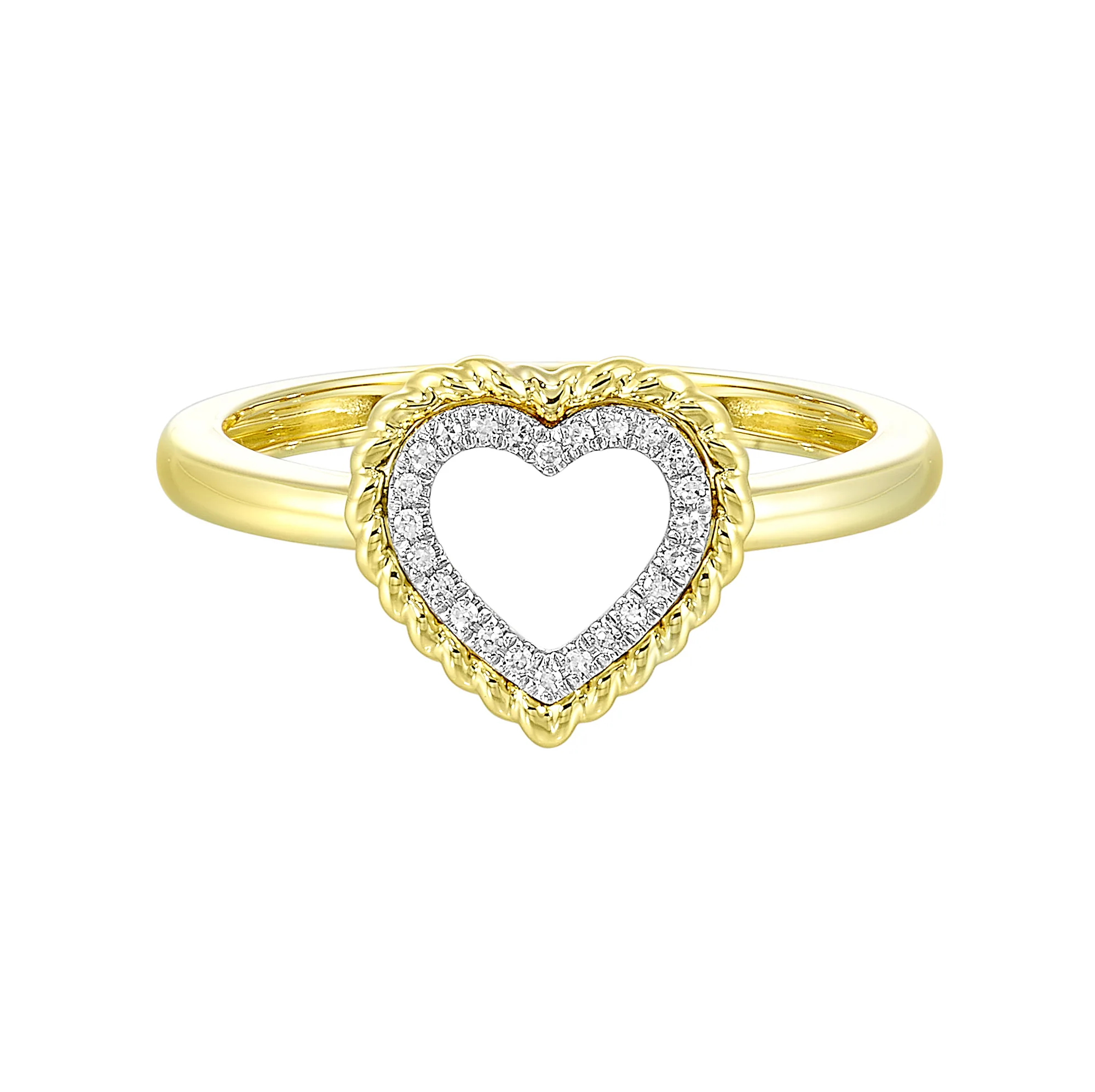 14Kt Yellow Gold Diamond 1/20Ctw Ring view 2