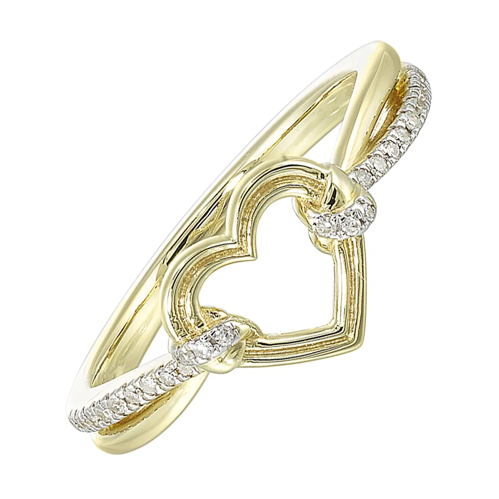 10Kt Yellow Gold Diamond 1/10Ctw Ring