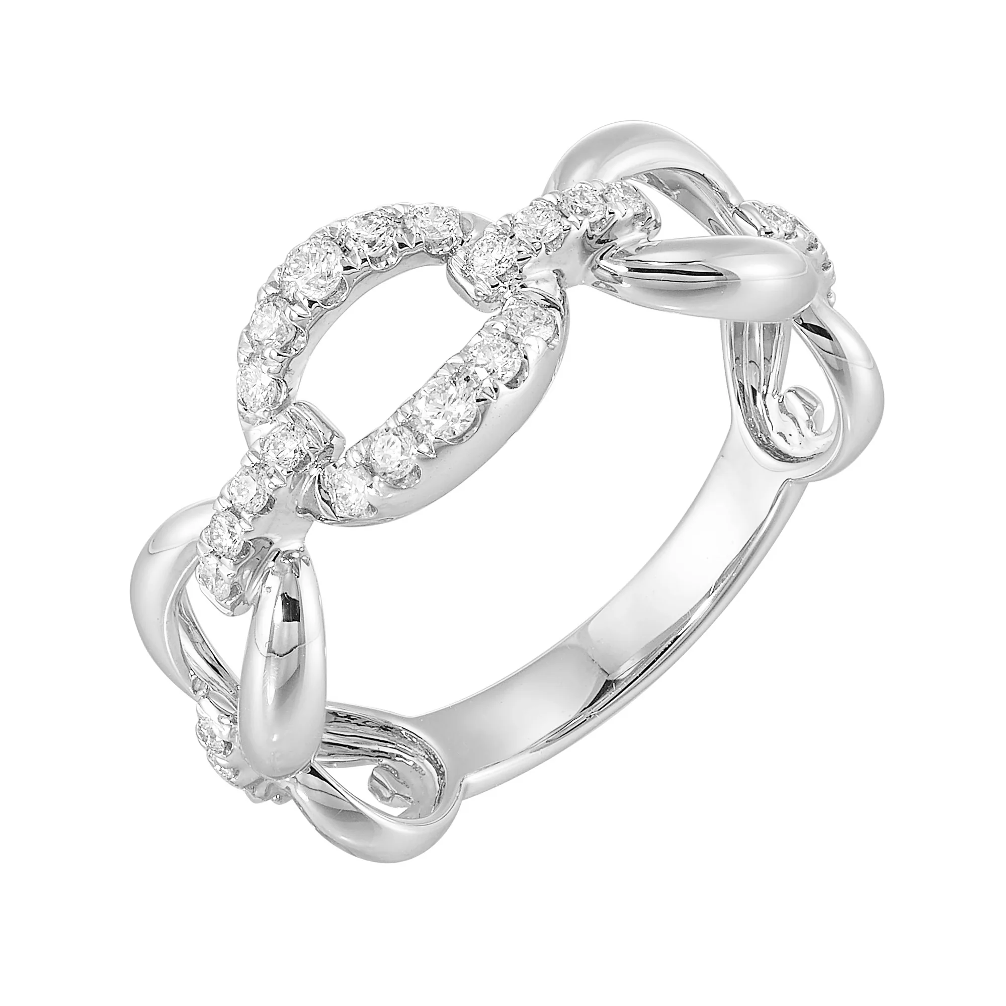14Kt White Gold Diamond 1/4Ctw Ring view 2