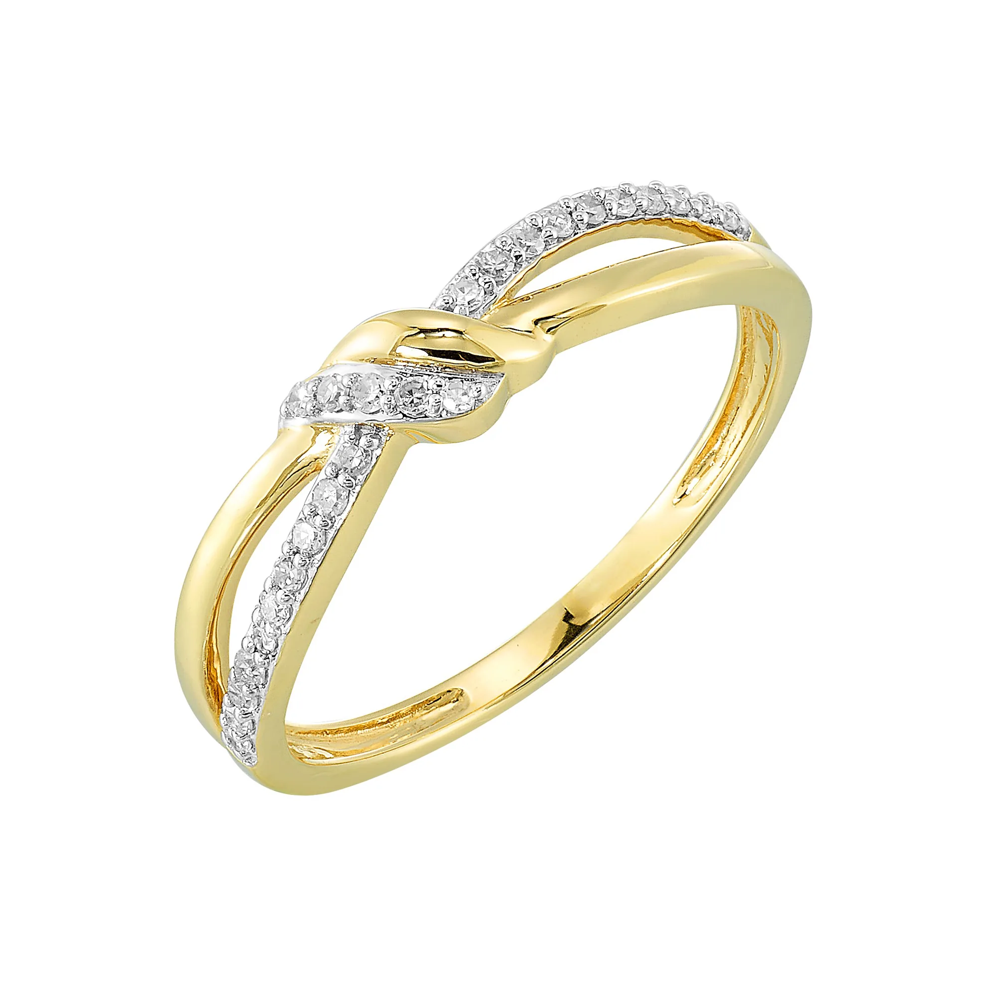 10Kt Yellow Gold Diamond 1/10Ctw Ring view 2