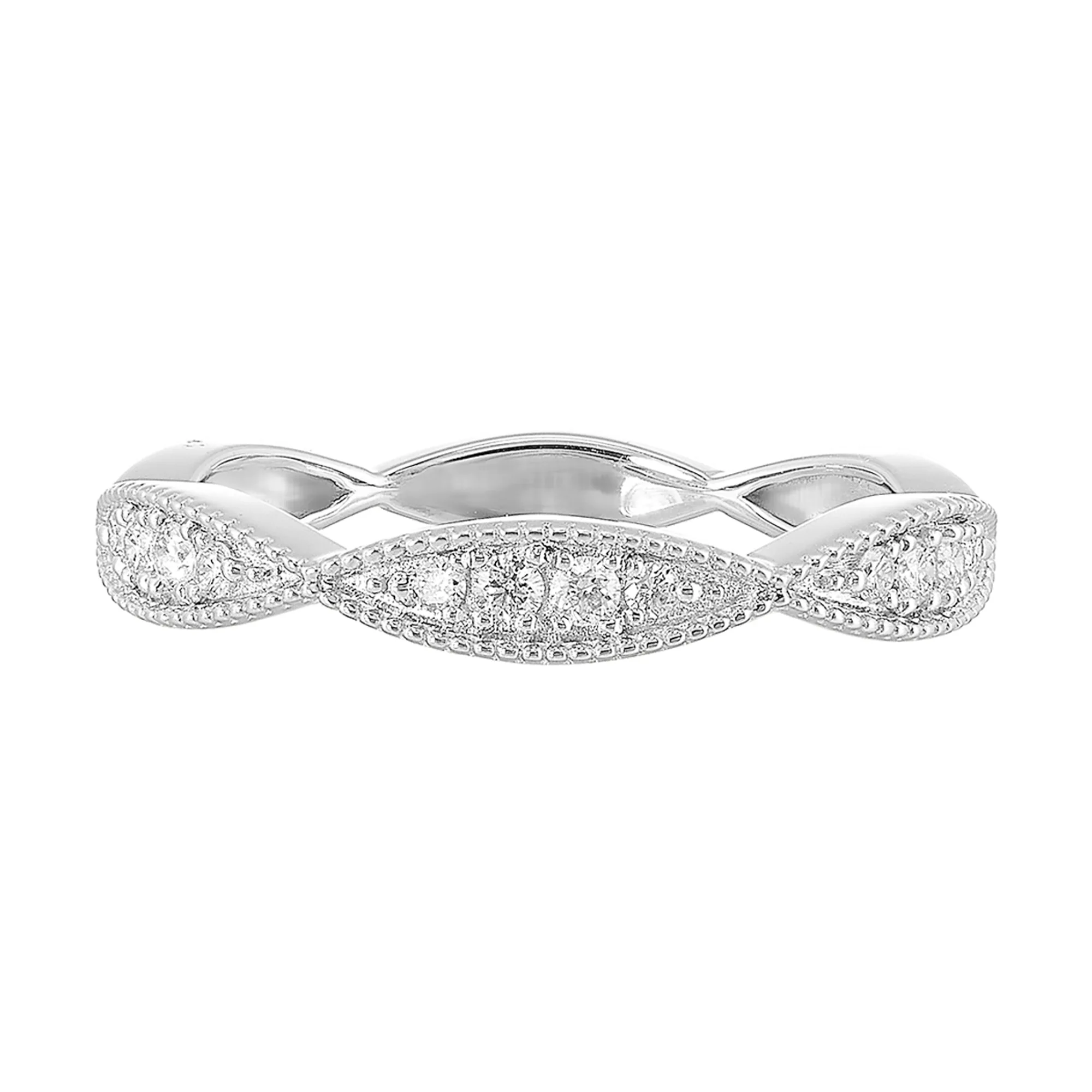 10Kt White Gold Diamond 1/5Ctw Ring
