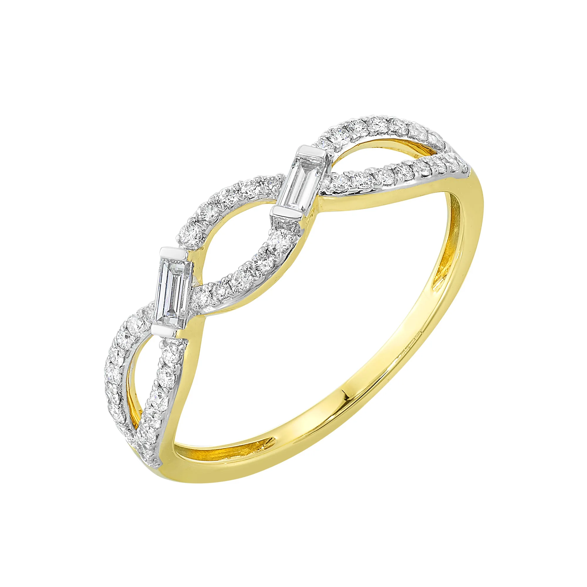 10Kt Yellow Gold Diamond 1/3Ctw Ring view 2