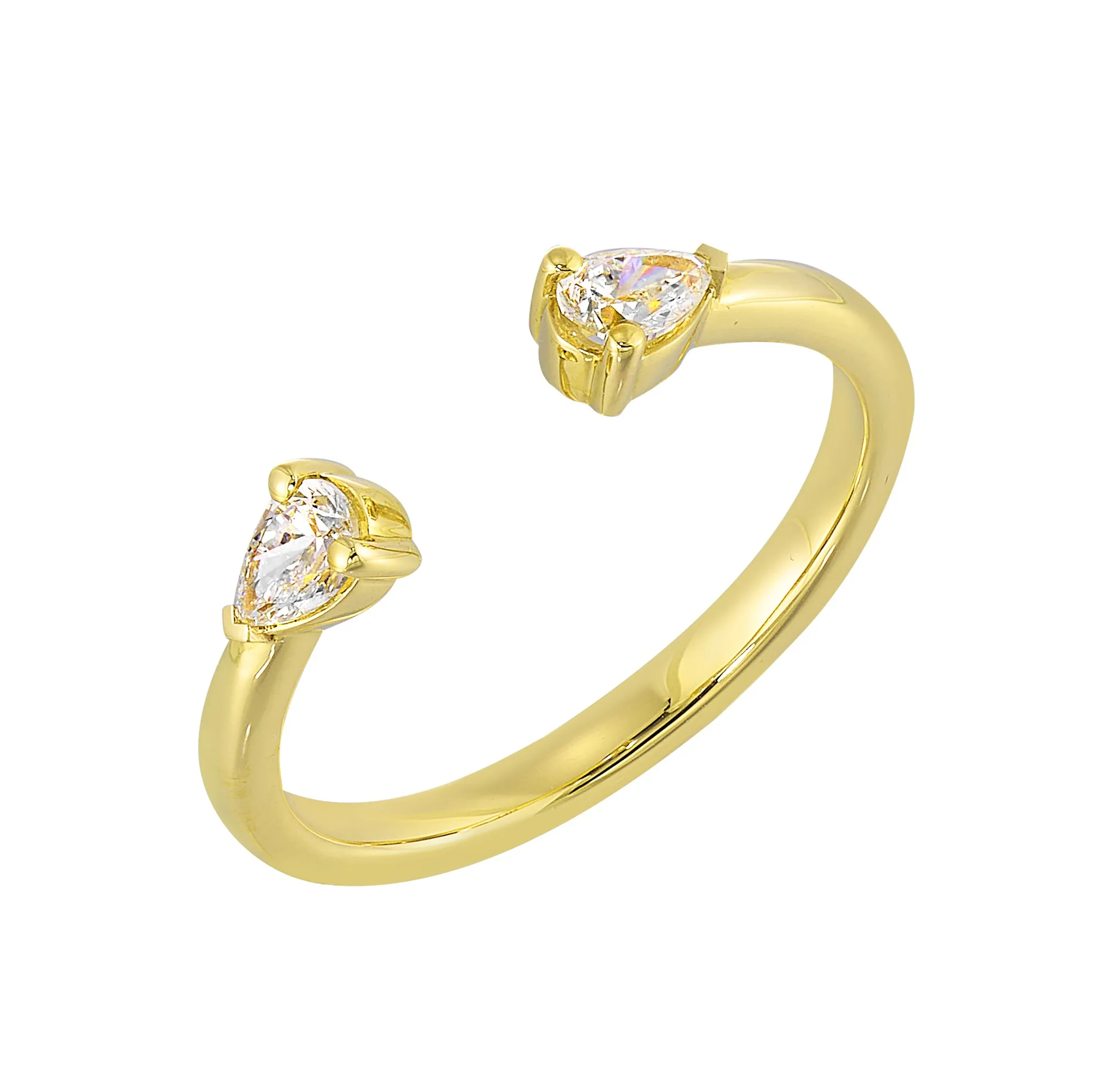 14Kt Yellow Gold Diamond 1/3Ctw Ring view 2