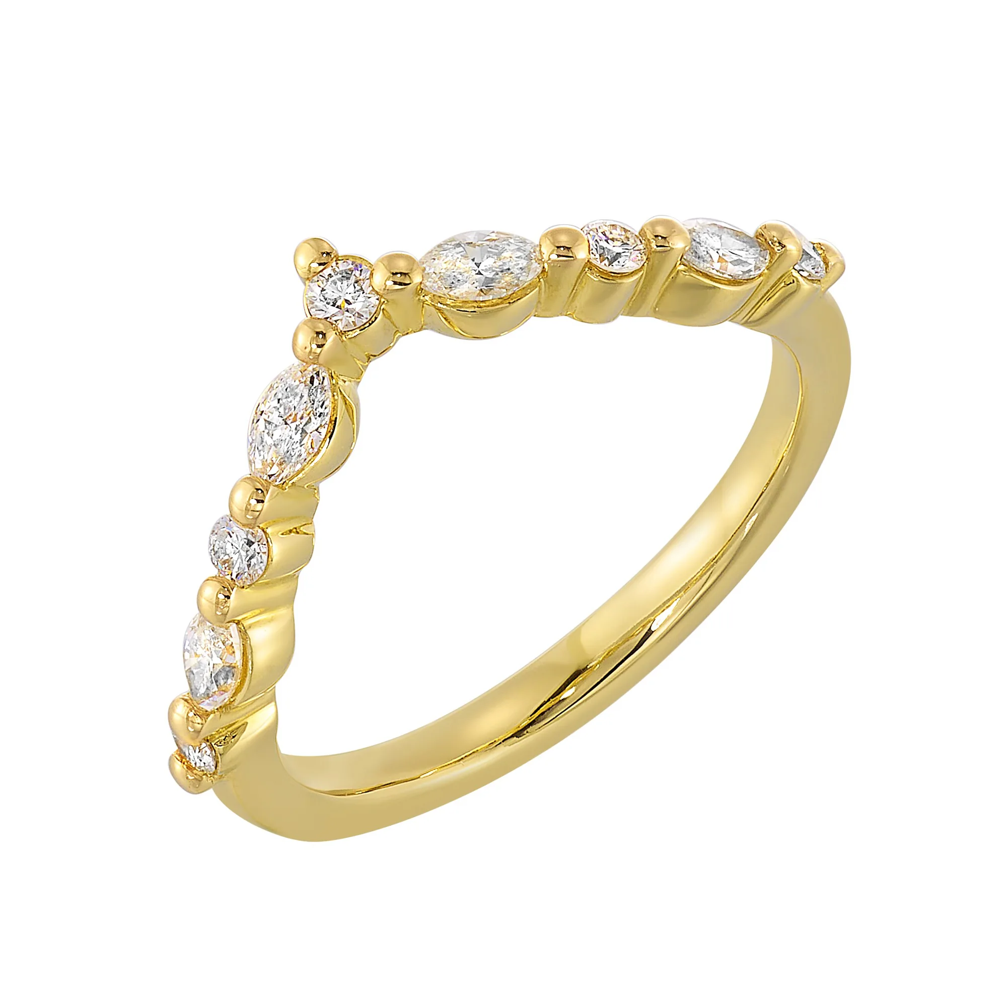 14Kt Yellow Gold Diamond 3/8Ctw Ring view 2