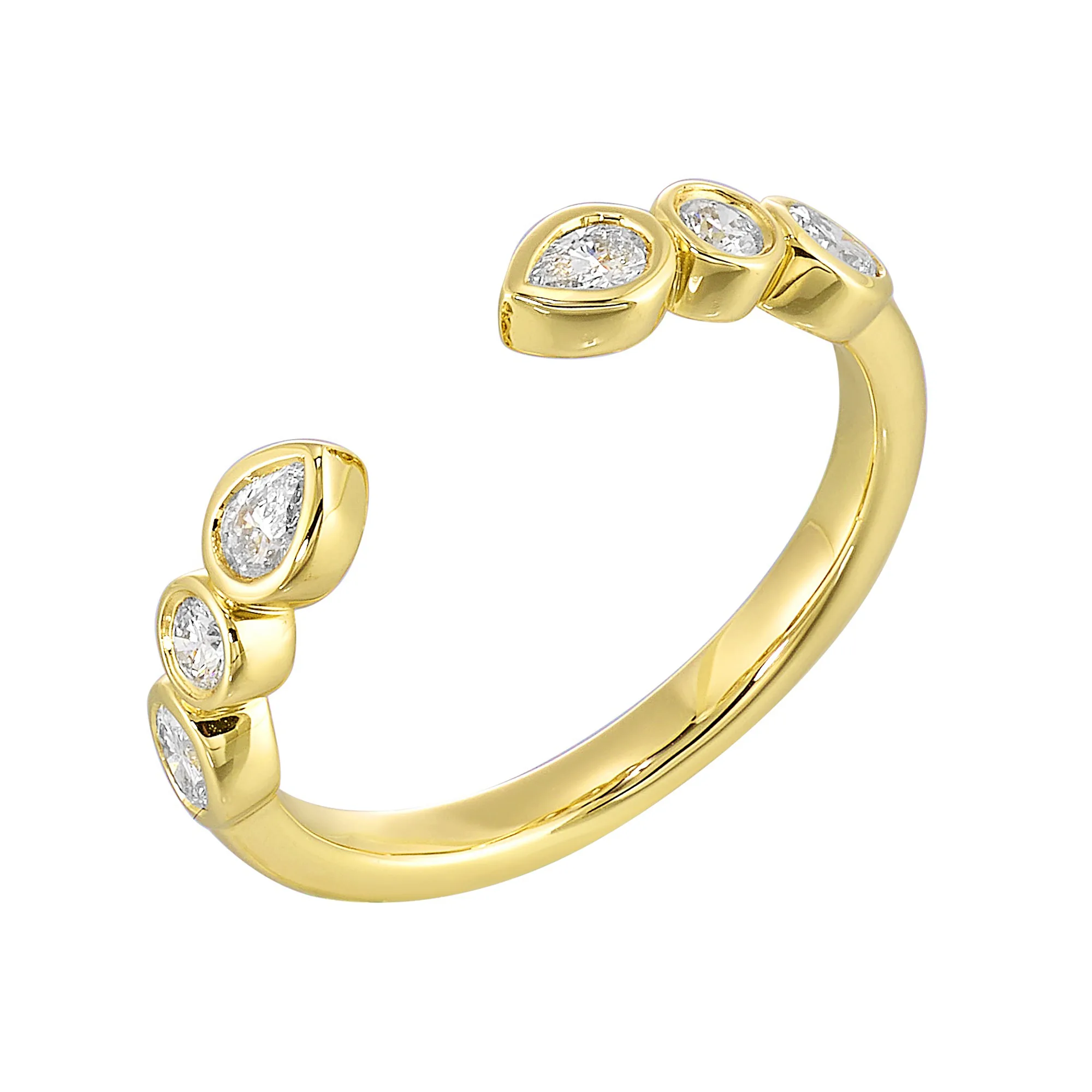 14Kt Yellow Gold Diamond 3/8Ctw Ring view 2