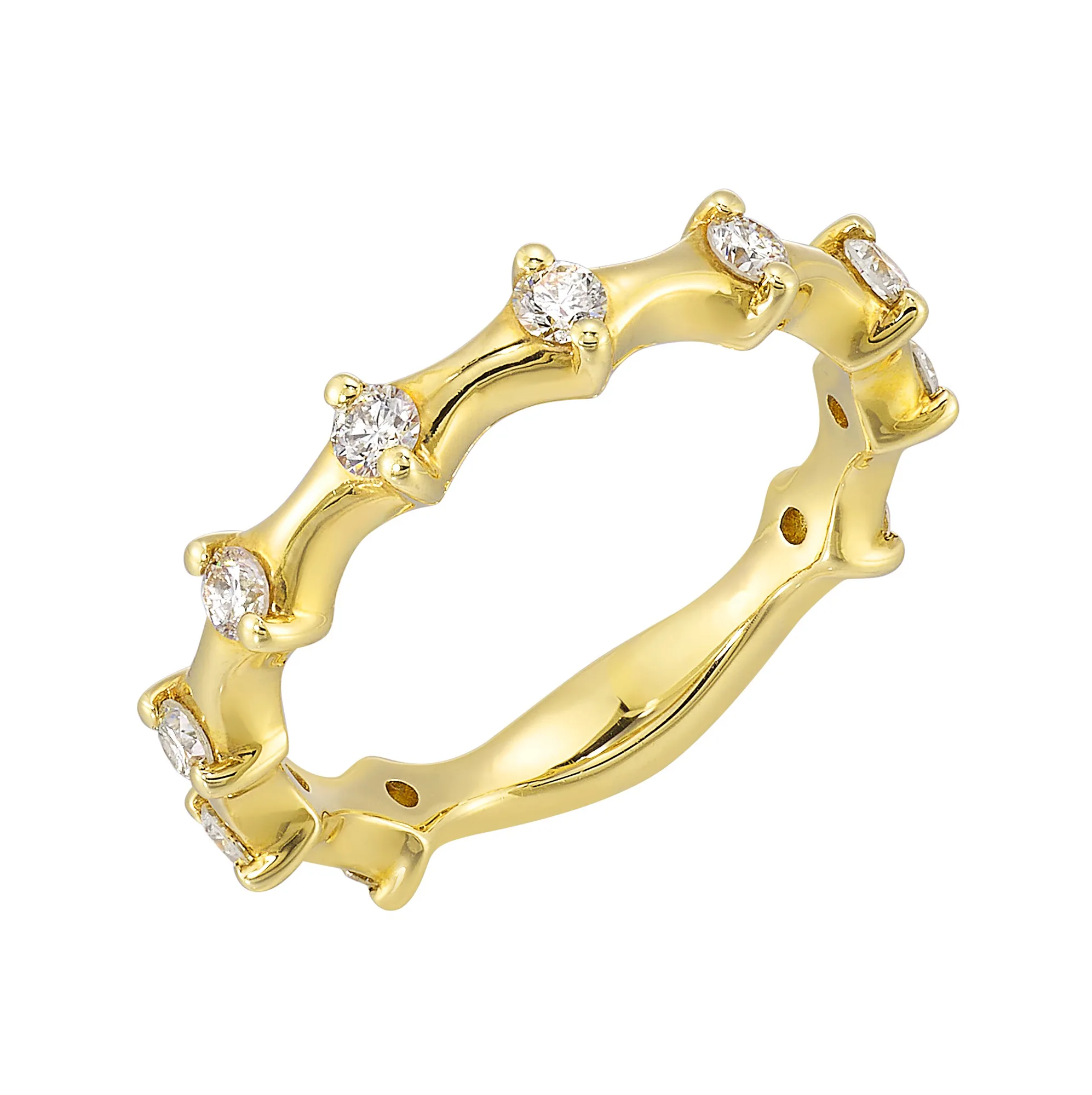 14Kt Yellow Gold Diamond 1/2Ctw Ring view 2