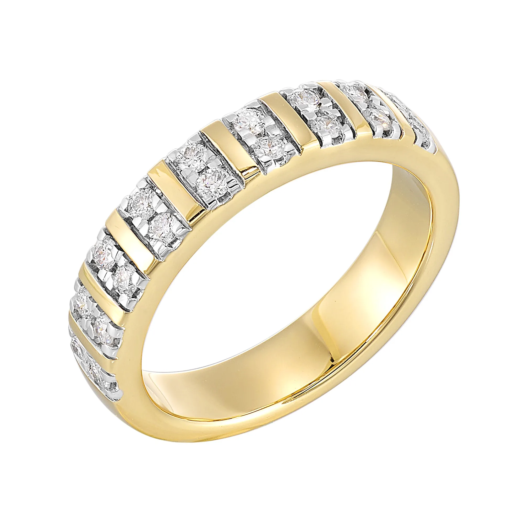 14Kt Yellow Gold Diamond 1/3Ctw Ring view 2