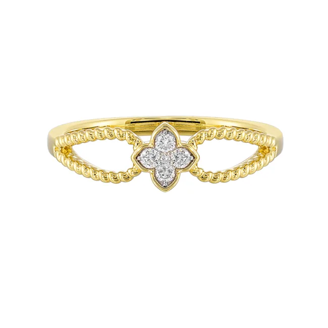 10Kt Yellow Gold Diamond 1/12Ctw Ring