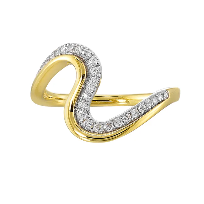 14Kt Yellow Gold Diamond 1/5Ctw Ring