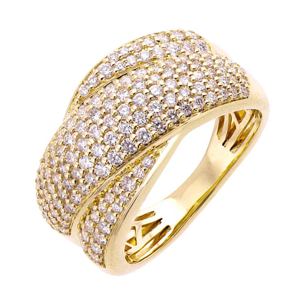 14Kt Yellow Gold Diamond 1Ctw Ring