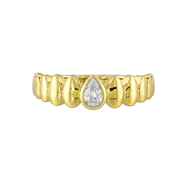 10Kt Yellow Gold Diamond 1/5Ctw Ring