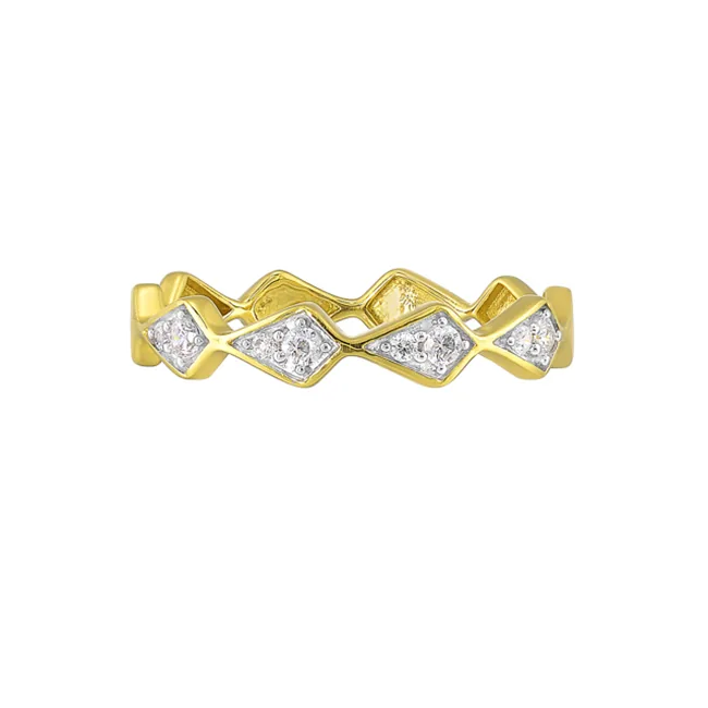 14Kt Yellow Gold Diamond 1/8Ctw Ring