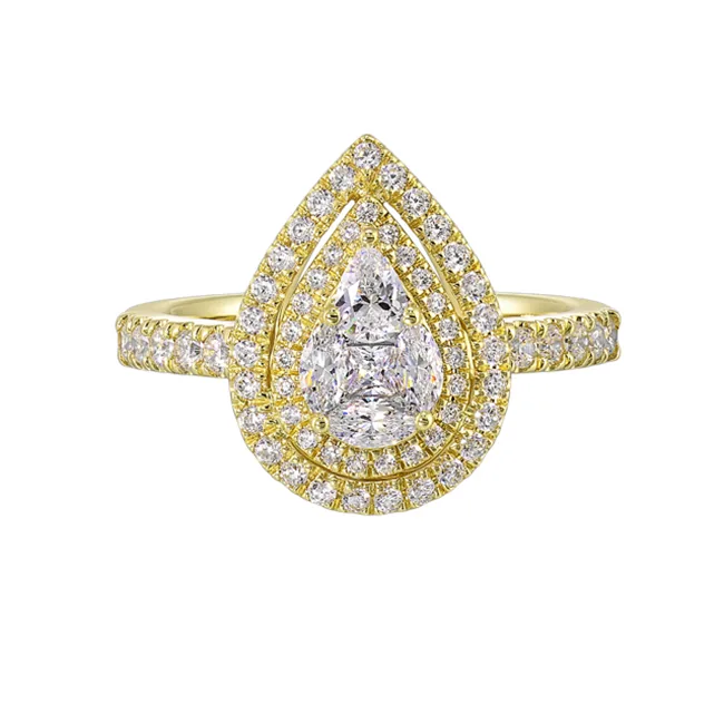 14kt Yellow Gold Diamond 3/4Ctw Ring