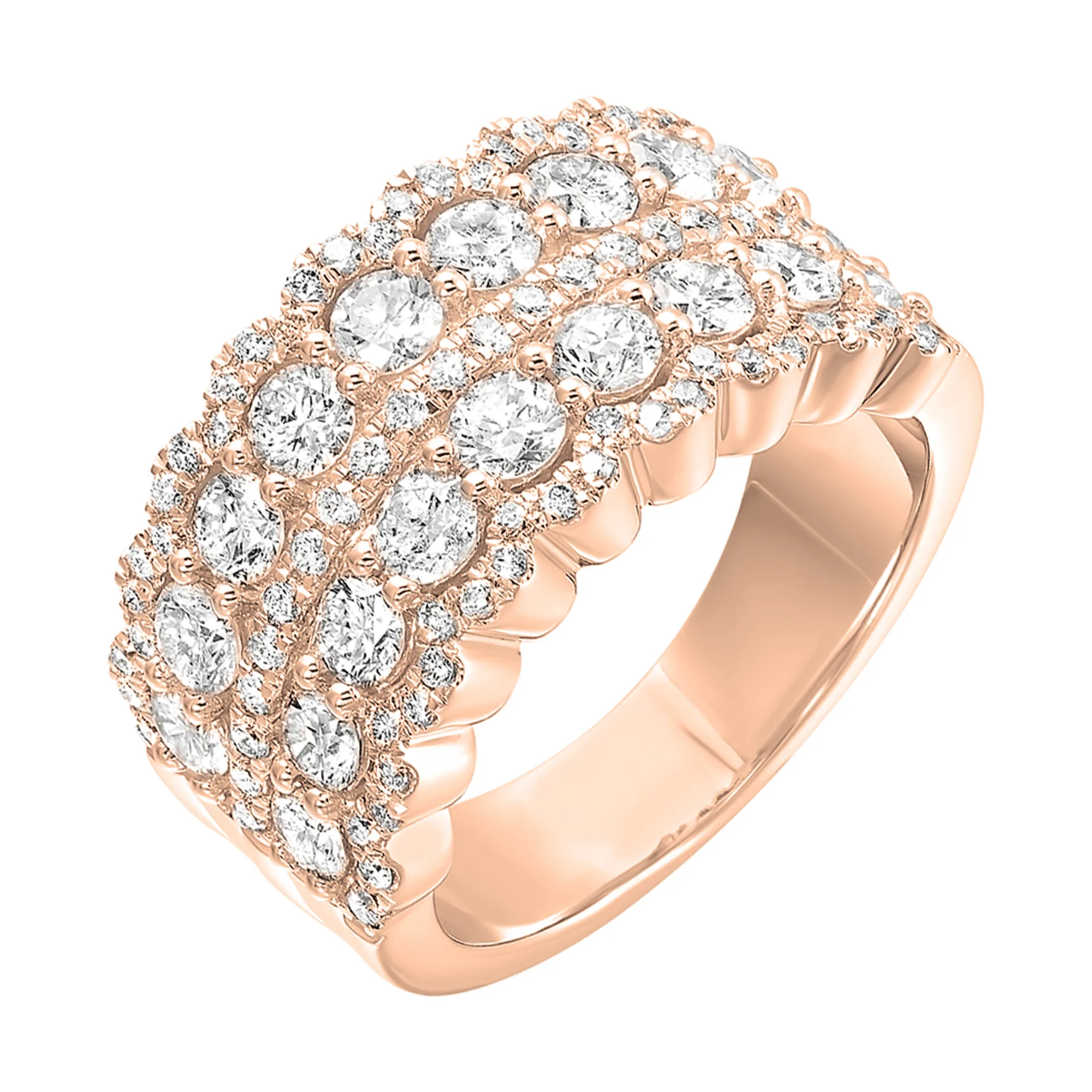 14Kt Rose Gold Diamond 2Ctw Ring view 2