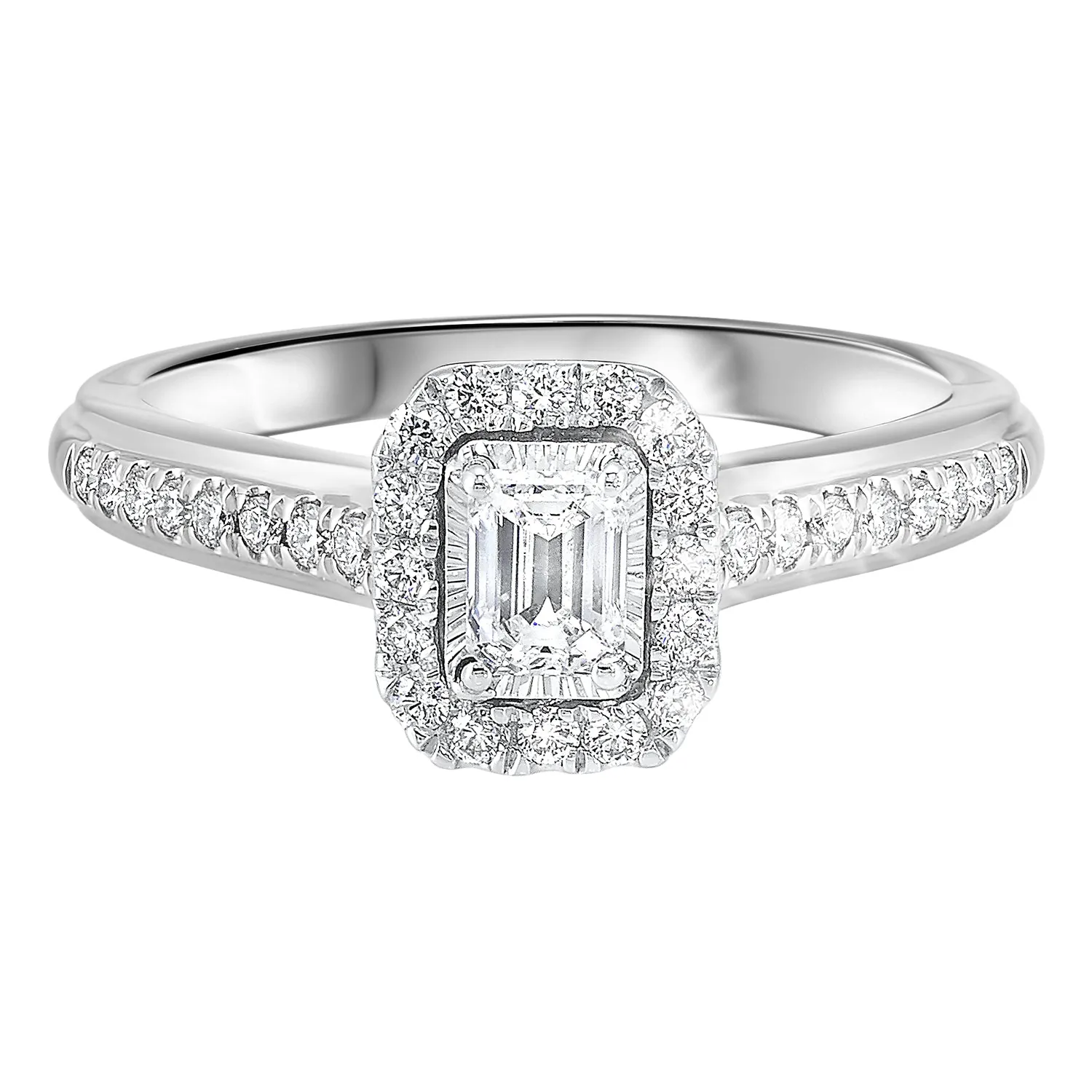 14Kt White Gold Diamond 1/2Ctw Ring