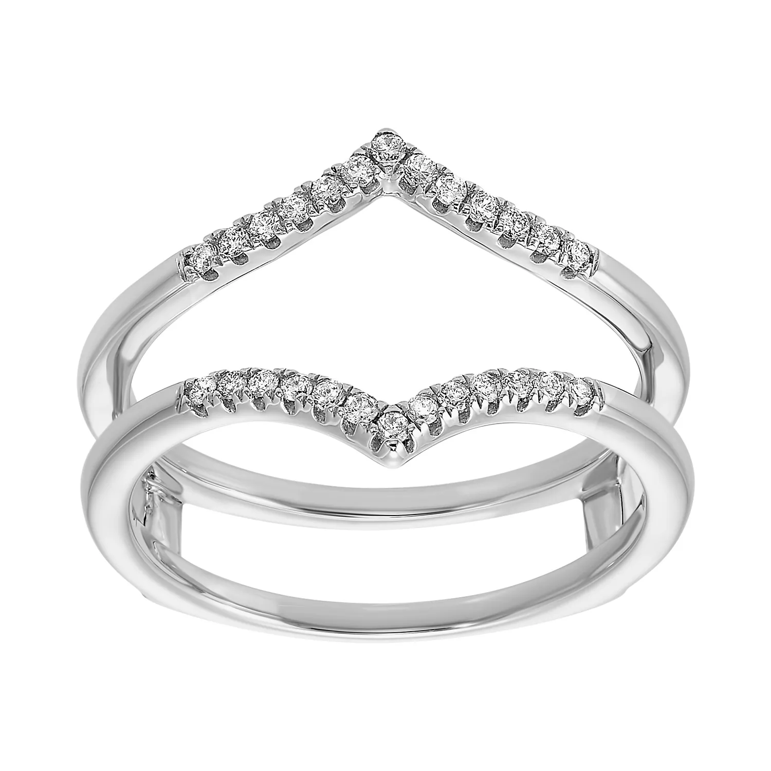 14Kt White Gold Diamond 1/7Ctw Ring