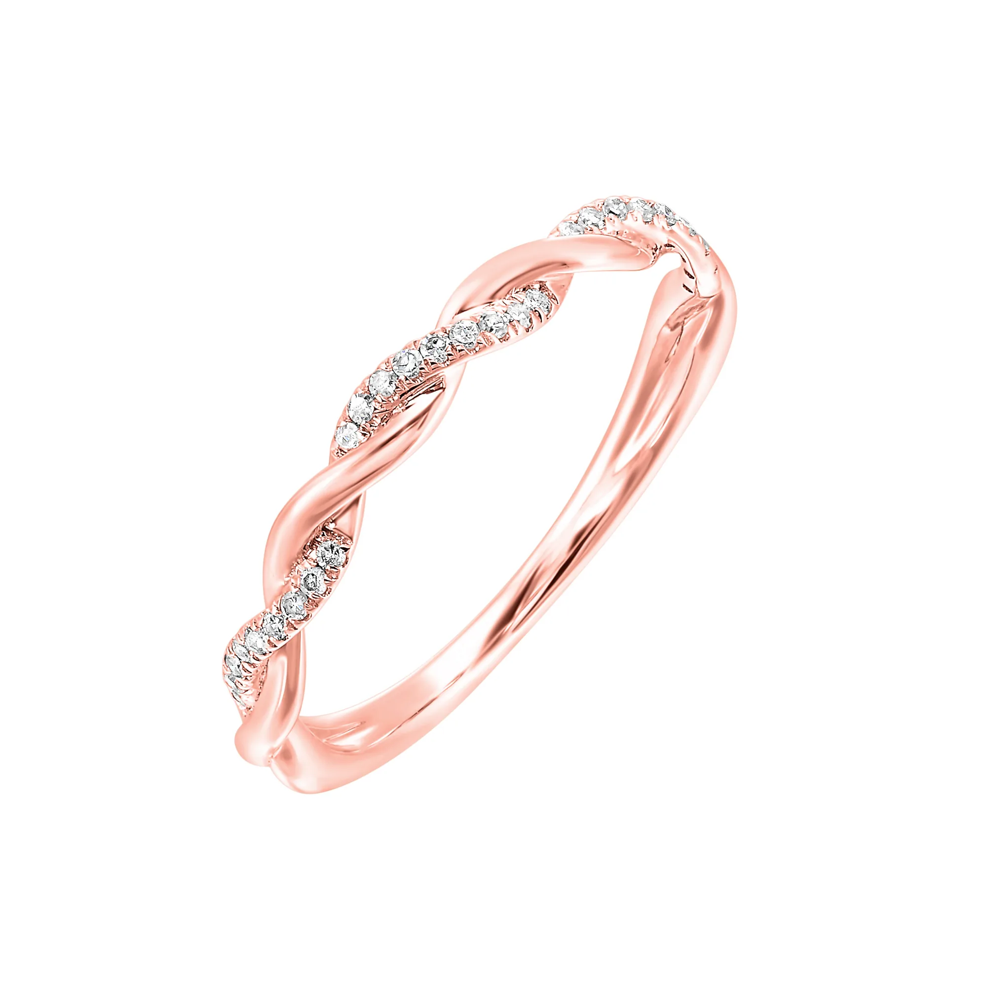 10Kt Rose Gold Diamond 1/12Ctw Ring view 2