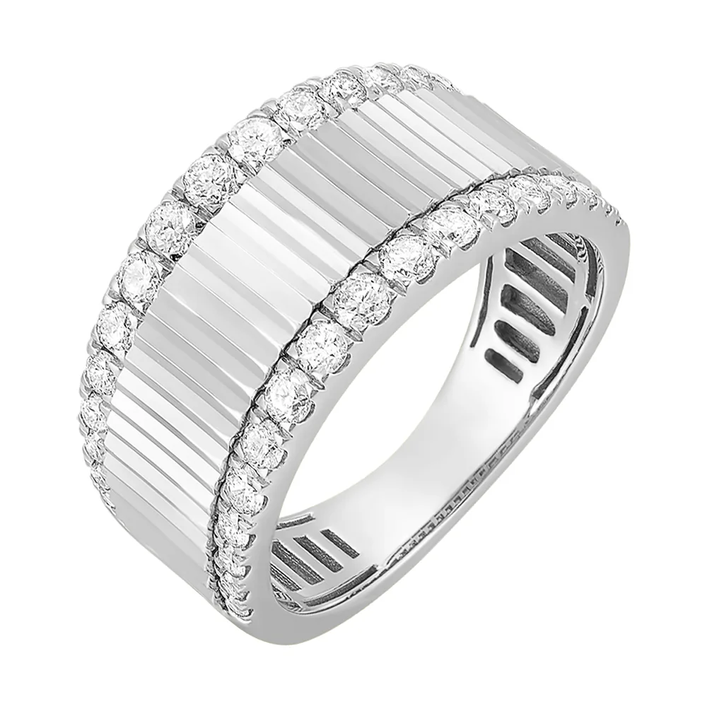 14Kt White Gold Diamond 5/8Ctw Ring view 2
