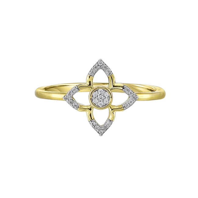 10Kt Yellow Gold Diamond 1/20Ctw Ring