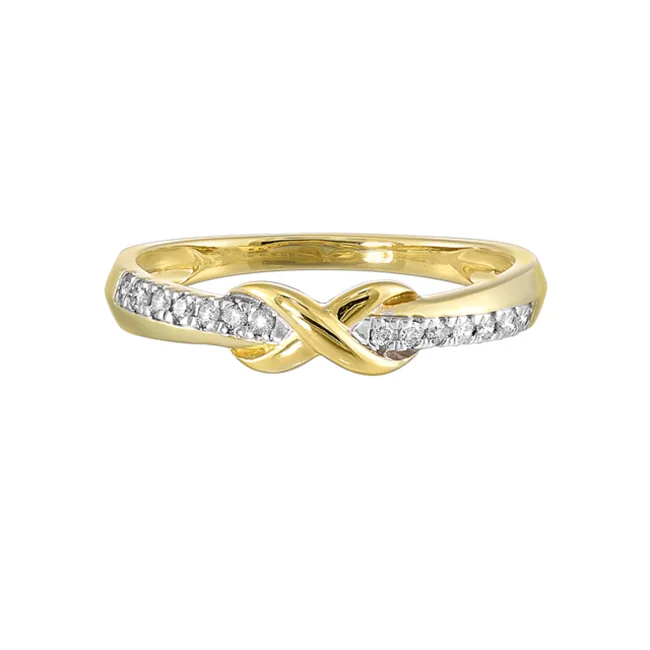 10Kt Yellow Gold Diamond 1/8Ctw Ring