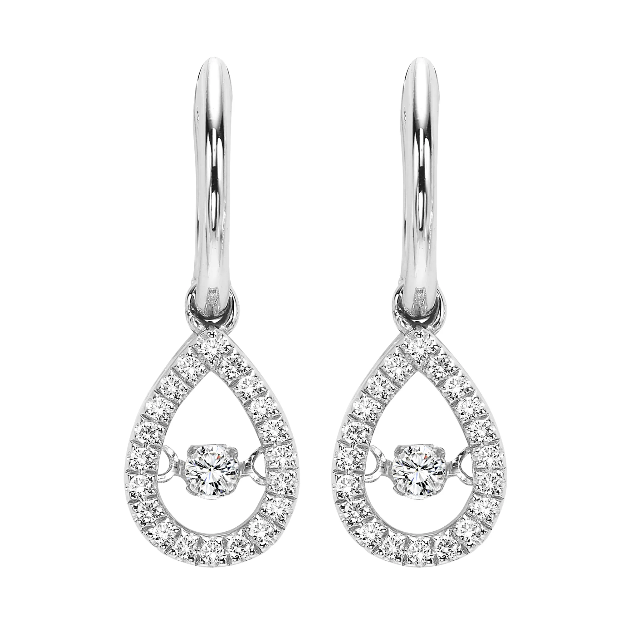 10Kt White Gold Diamond 1/5Ctw Earring view 2