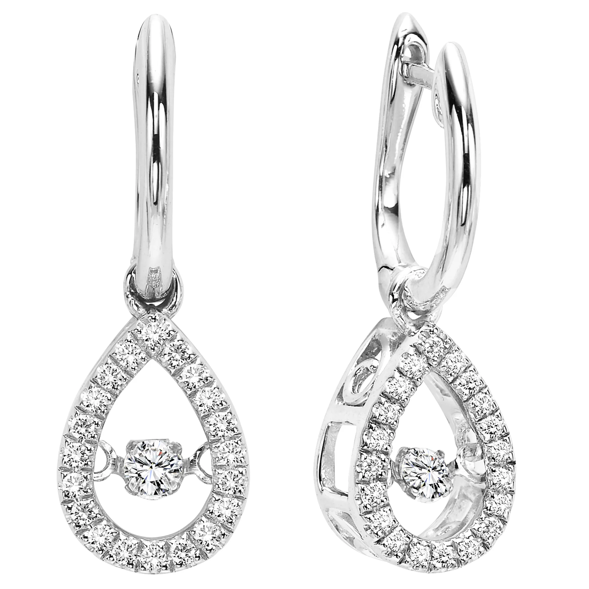 10Kt White Gold Diamond 1/5Ctw Earring