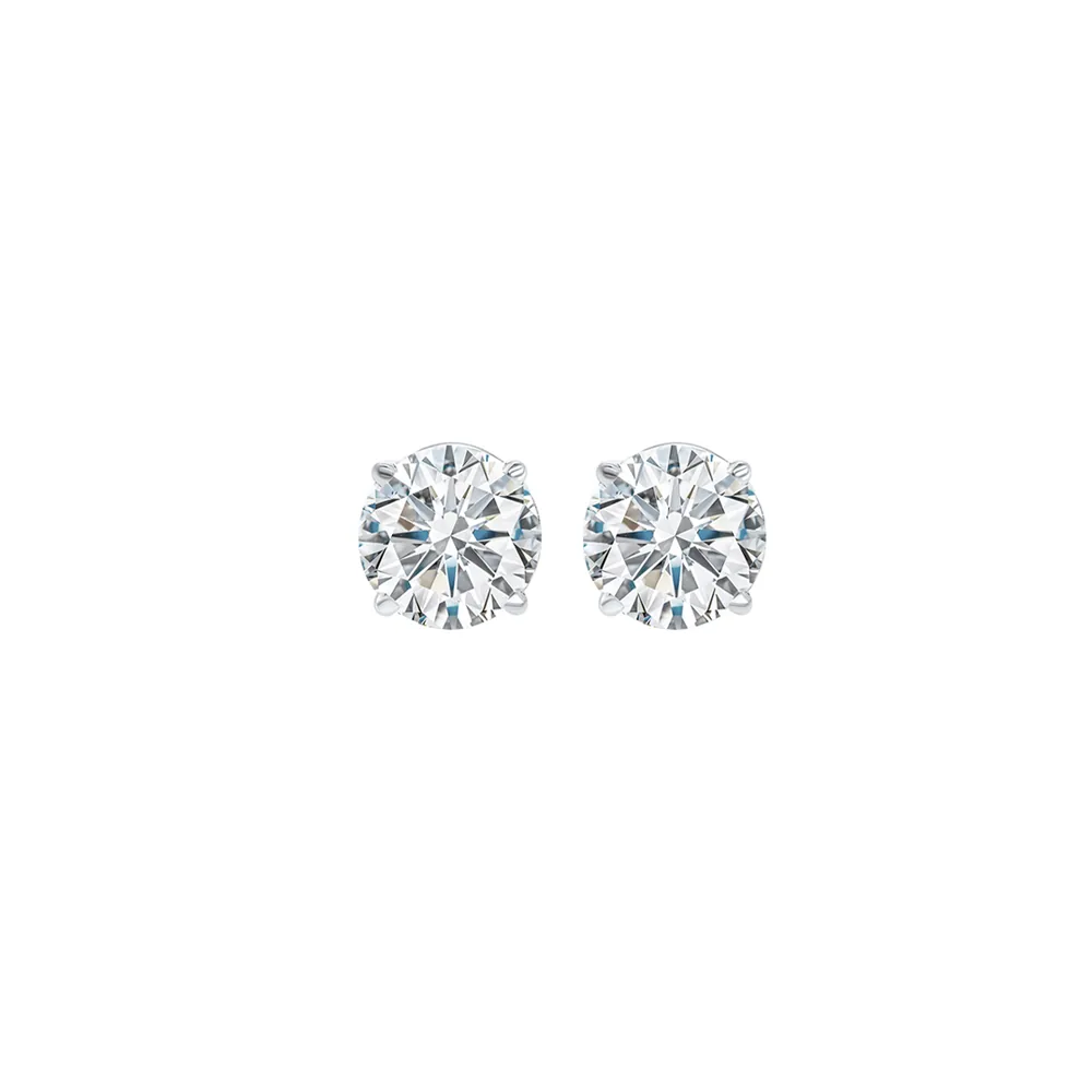 14Kt White Gold Diamond 1/3Ctw Earring