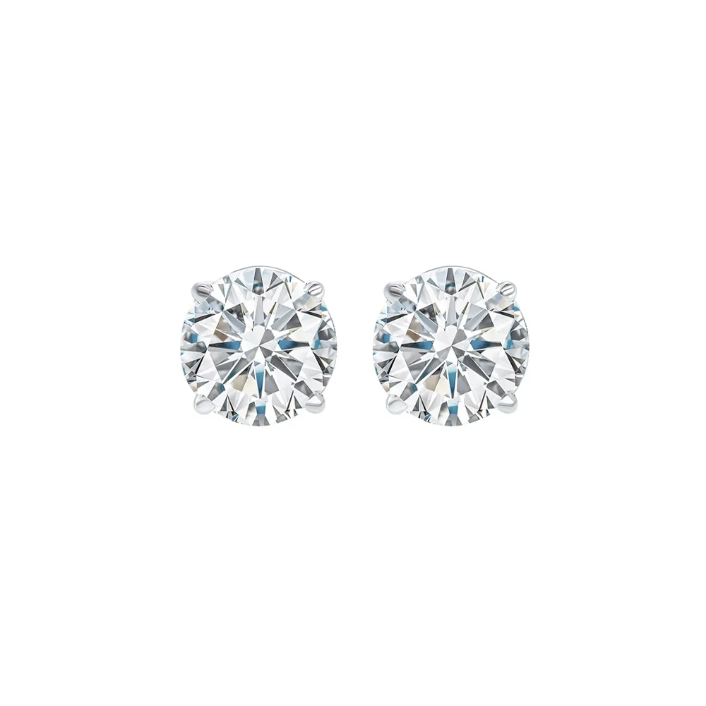 14Kt White Gold Diamond 5/8Ctw Earring