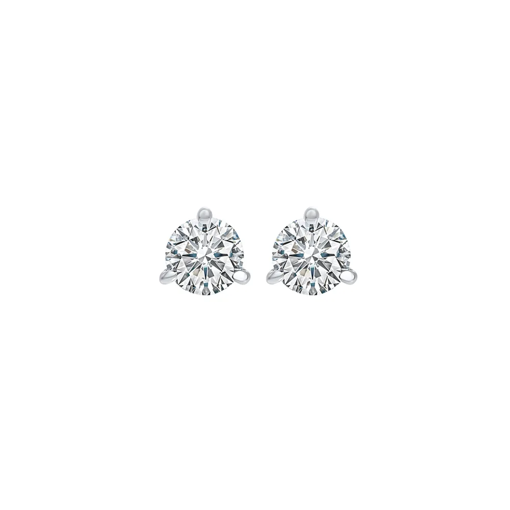 14Kt White Gold Diamond 1/5Ctw Earring