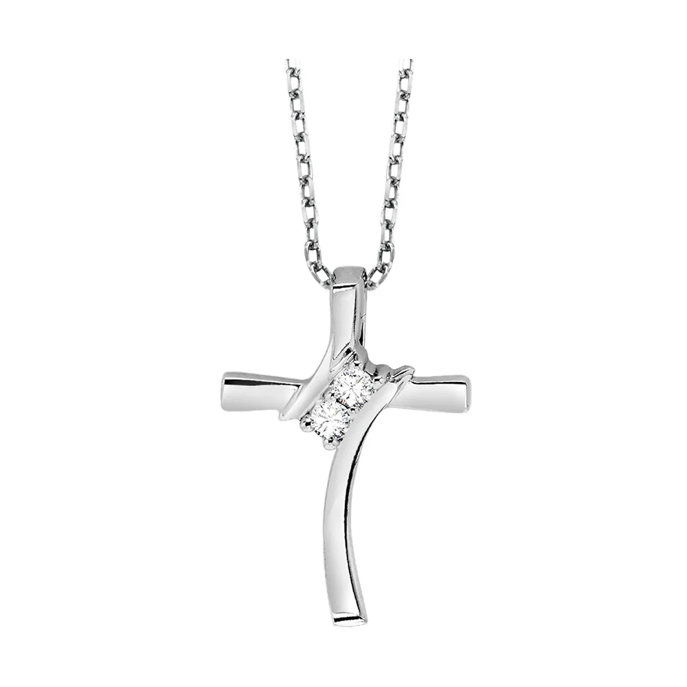 Silver Diamond 1/20Ctw Pendant