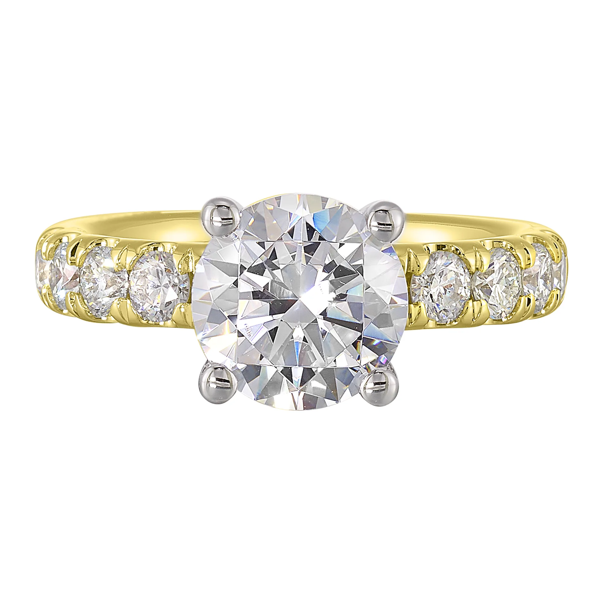 Two-Tone Engagement Rings