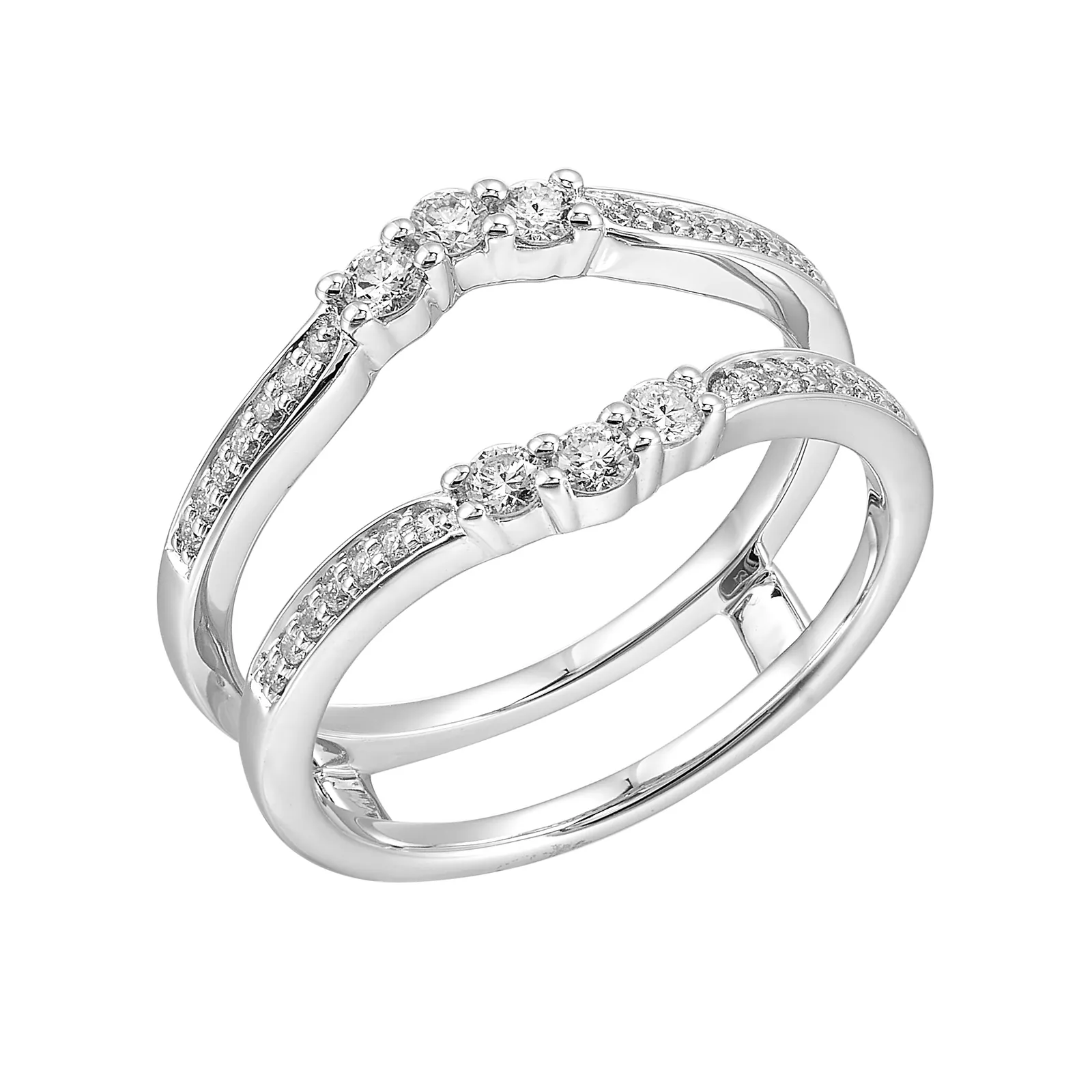 14Kt White Gold Diamond 1/3Ctw Ring view 2