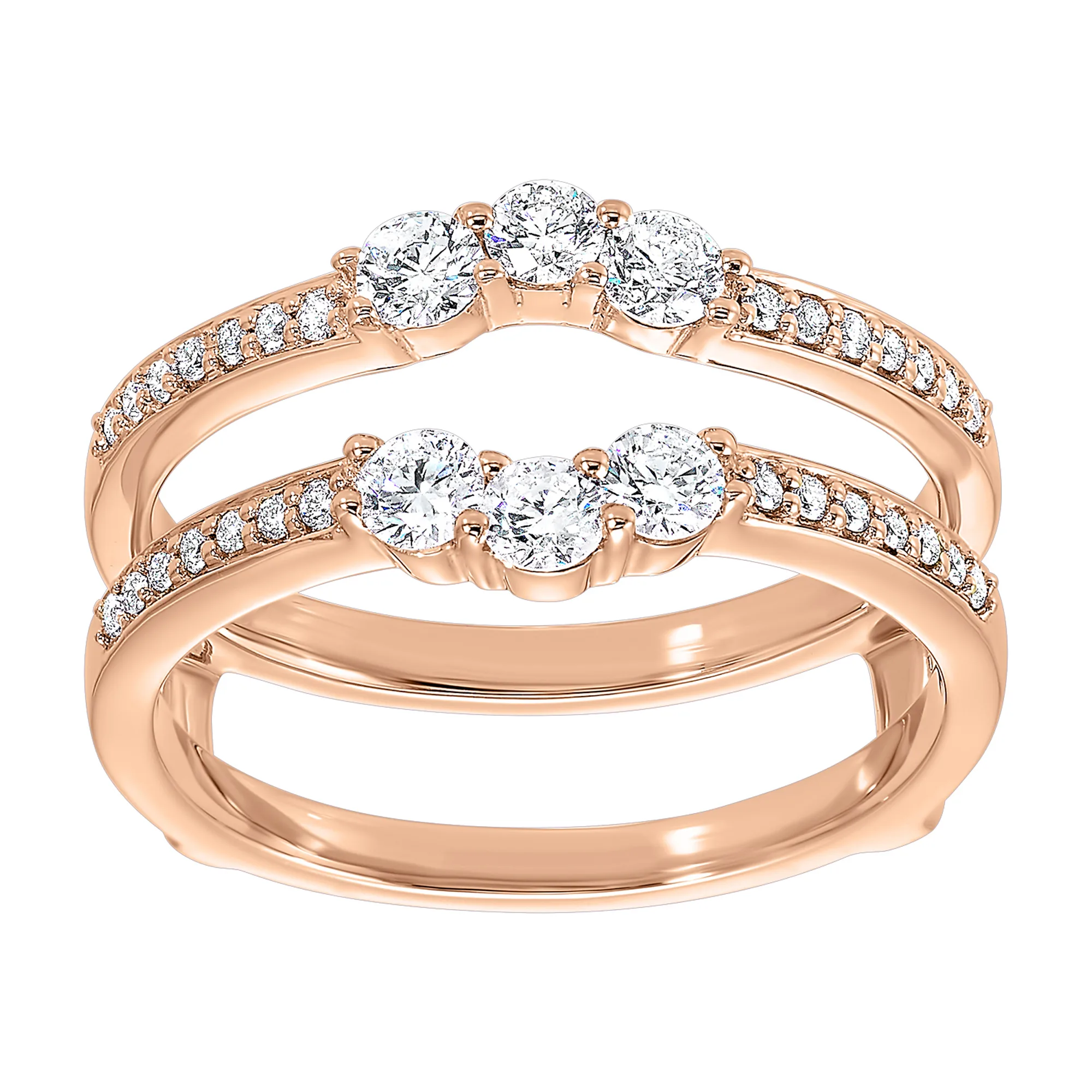 14Kt Rose Gold Diamond 5/8Ctw Ring