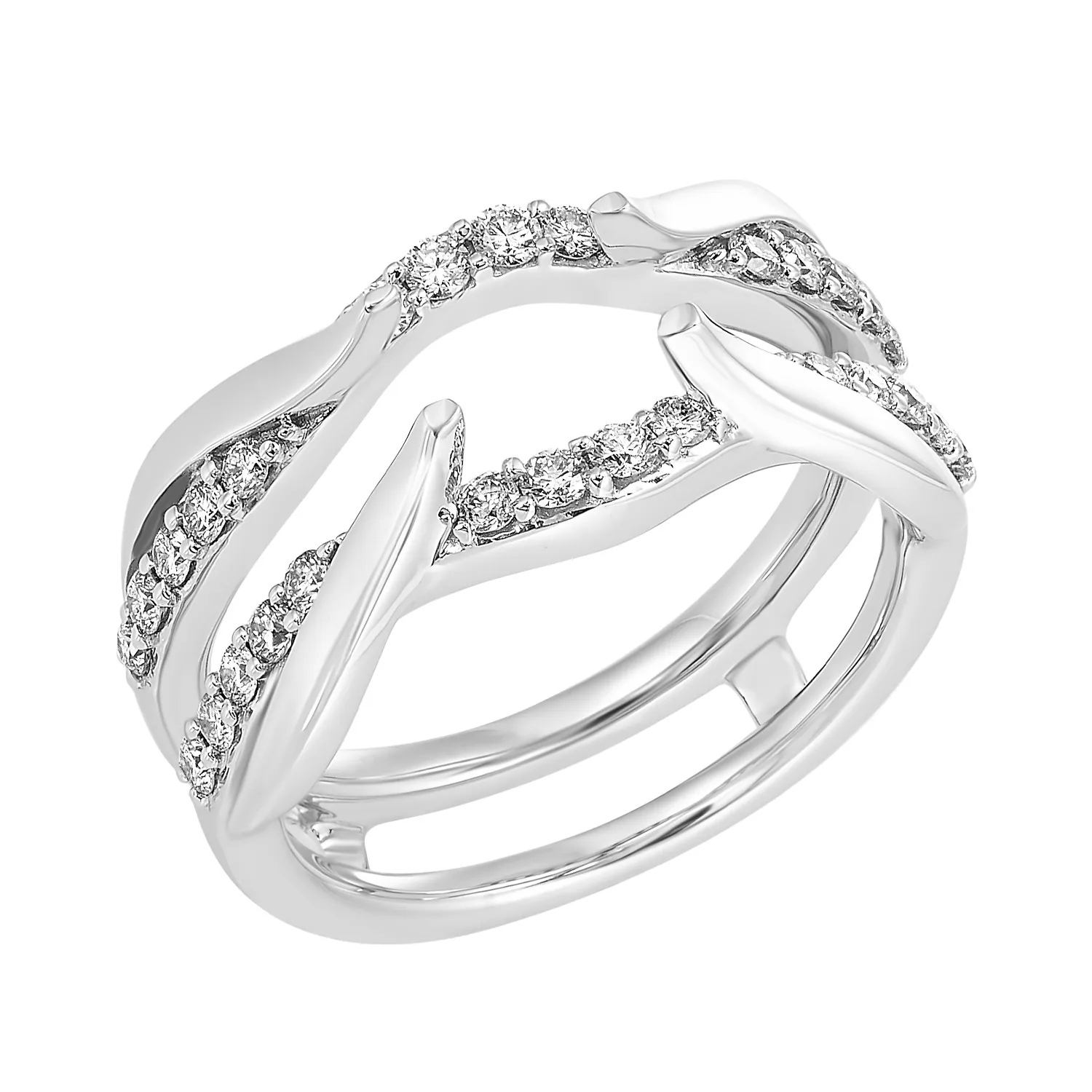 14Kt White Gold Diamond 1/2Ctw Ring view 2