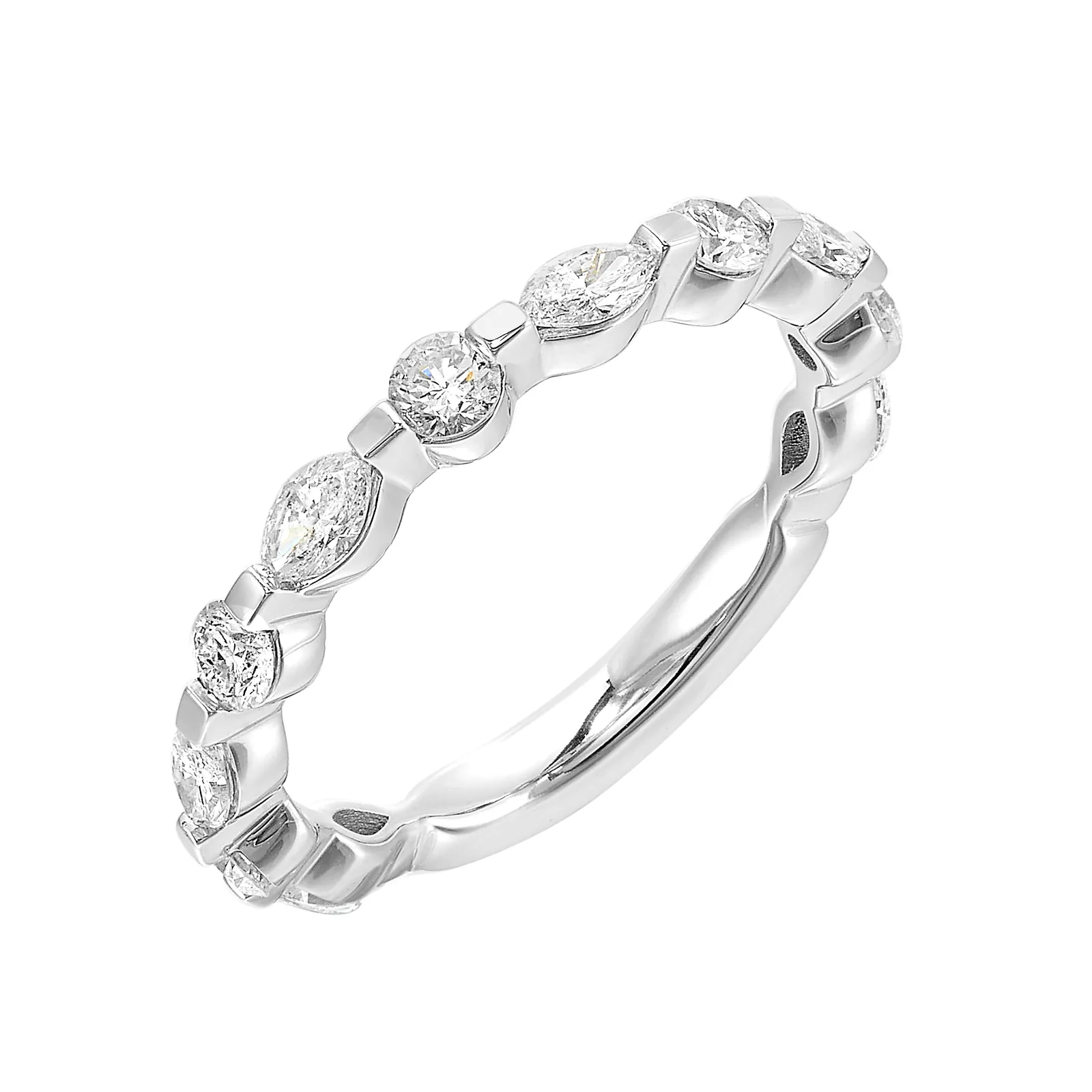 14Kt White Gold Diamond 1Ctw Ring view 2