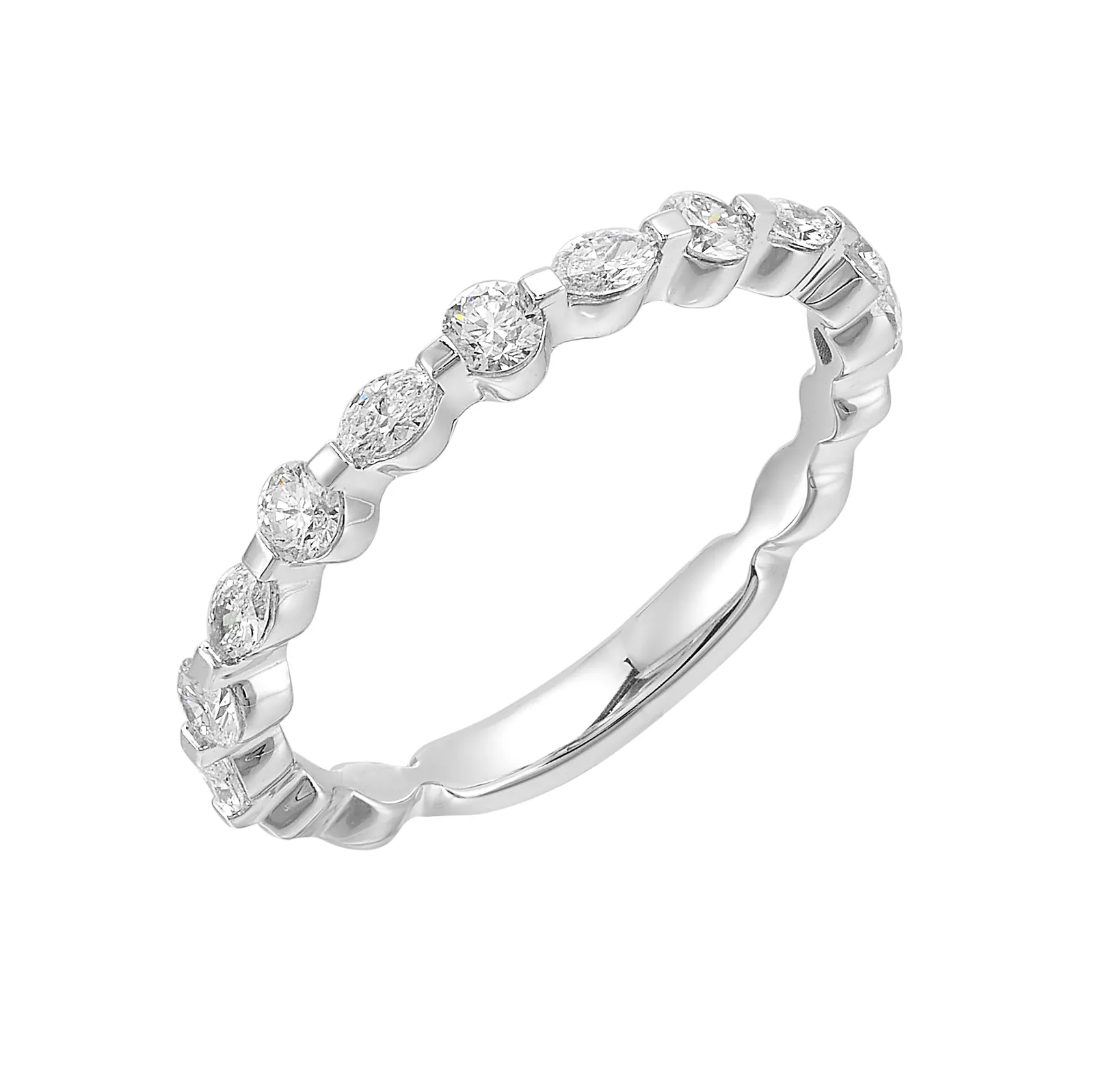 14Kt White Gold Diamond 1/2Ctw Ring view 2