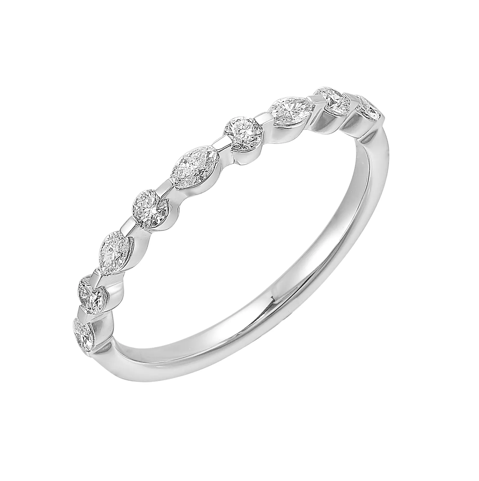 14Kt White Gold Diamond 1/3Ctw Ring view 2