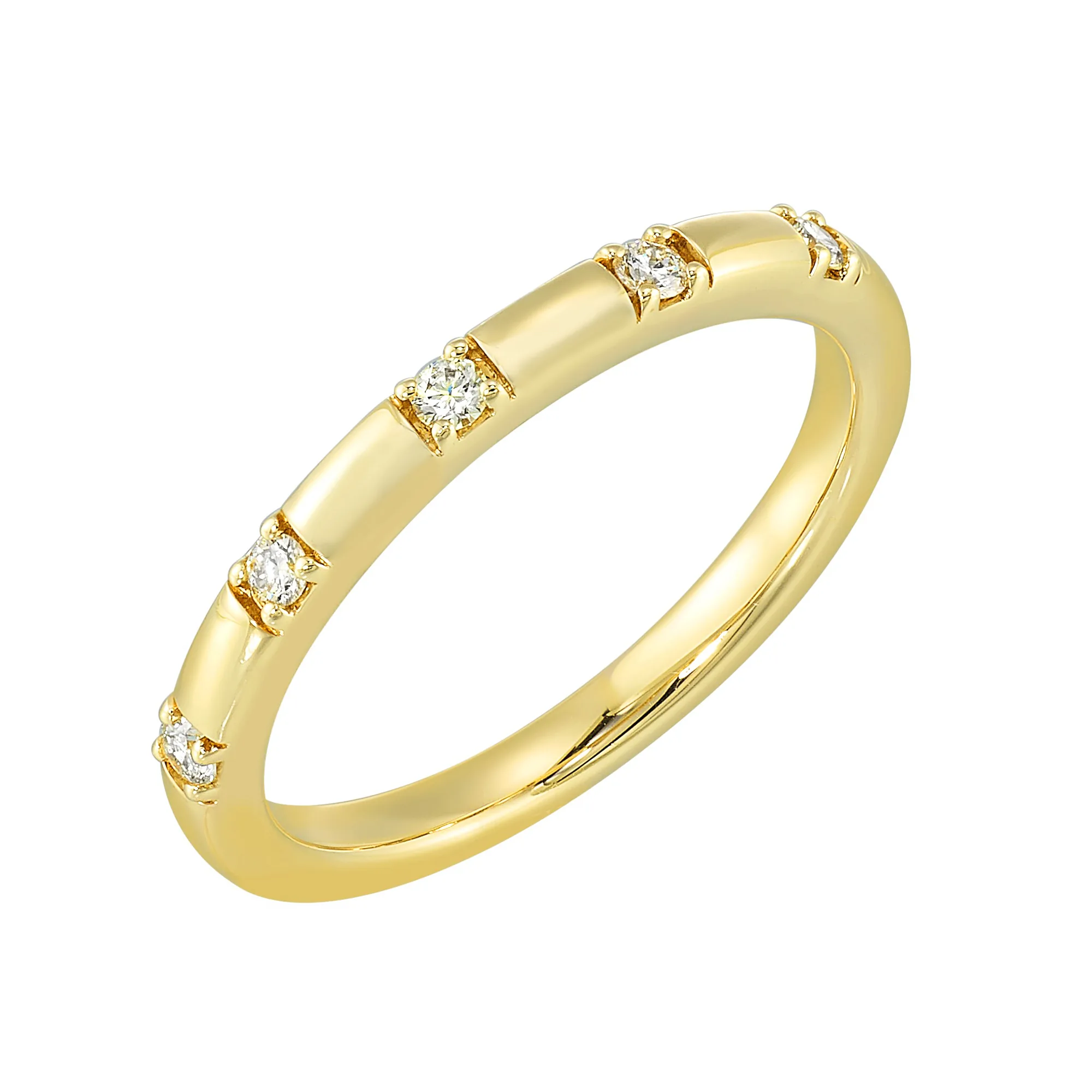 14Kt Yellow Gold Diamond 1/10Ctw Ring view 2