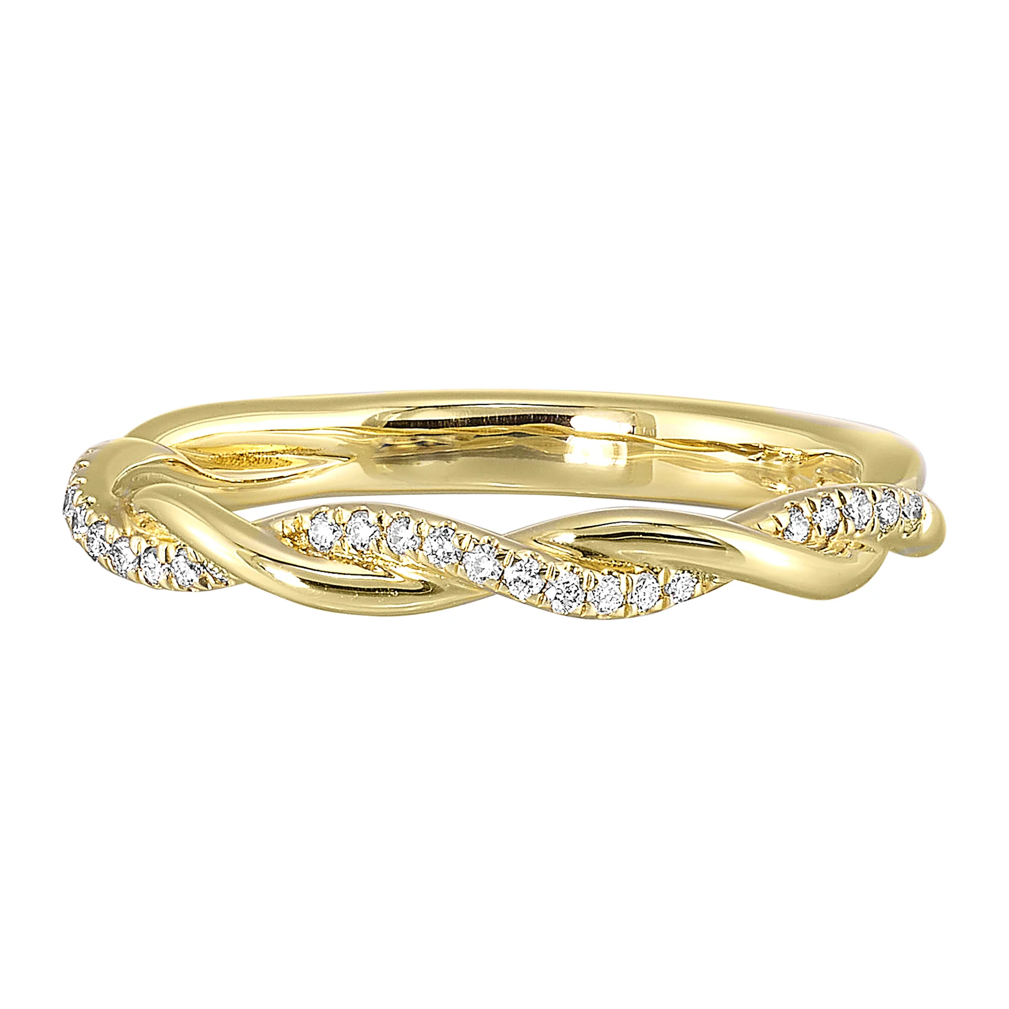 14Kt Yellow Gold Diamond 1/10Ctw Ring
