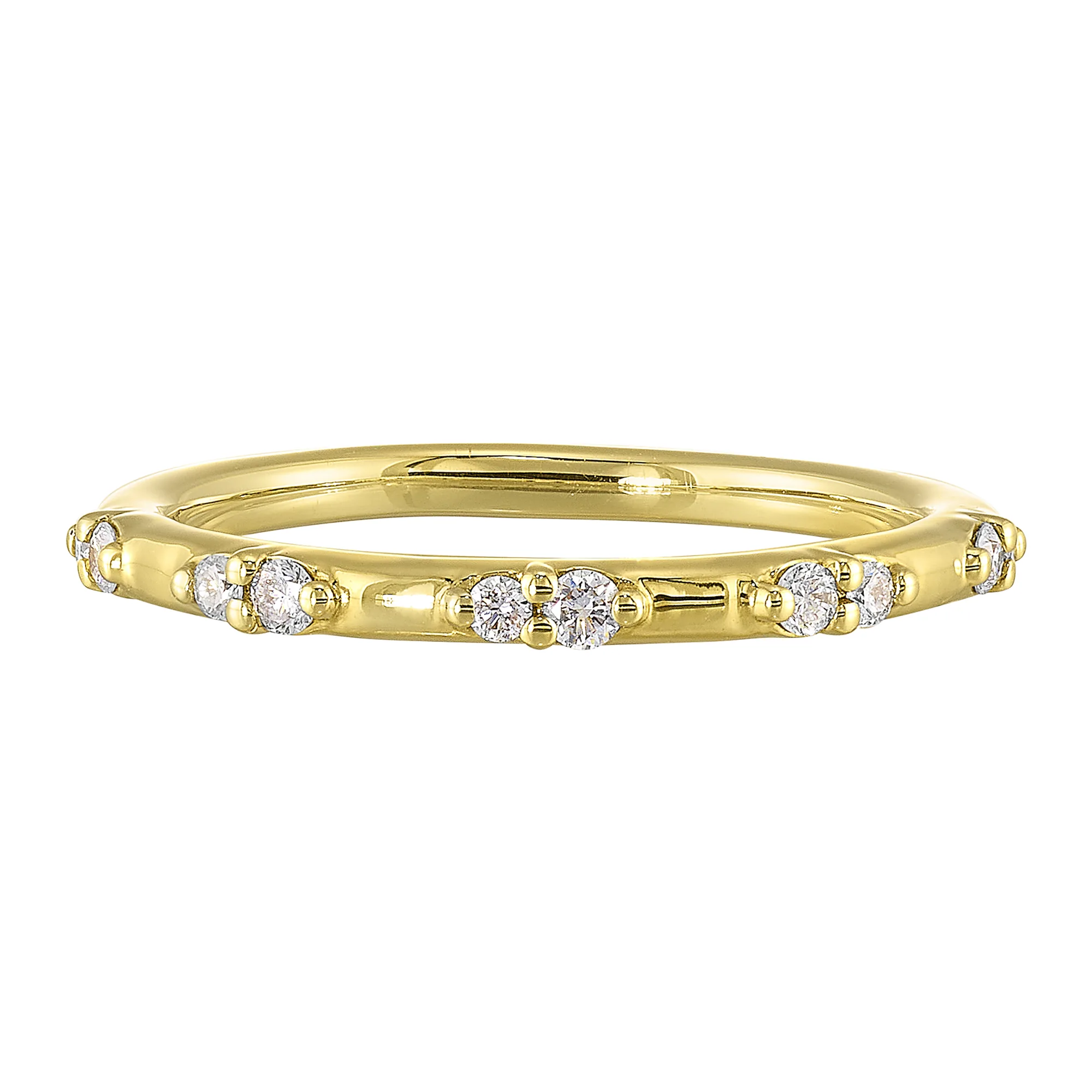 14Kt Yellow Gold Diamond 1/7Ctw Ring